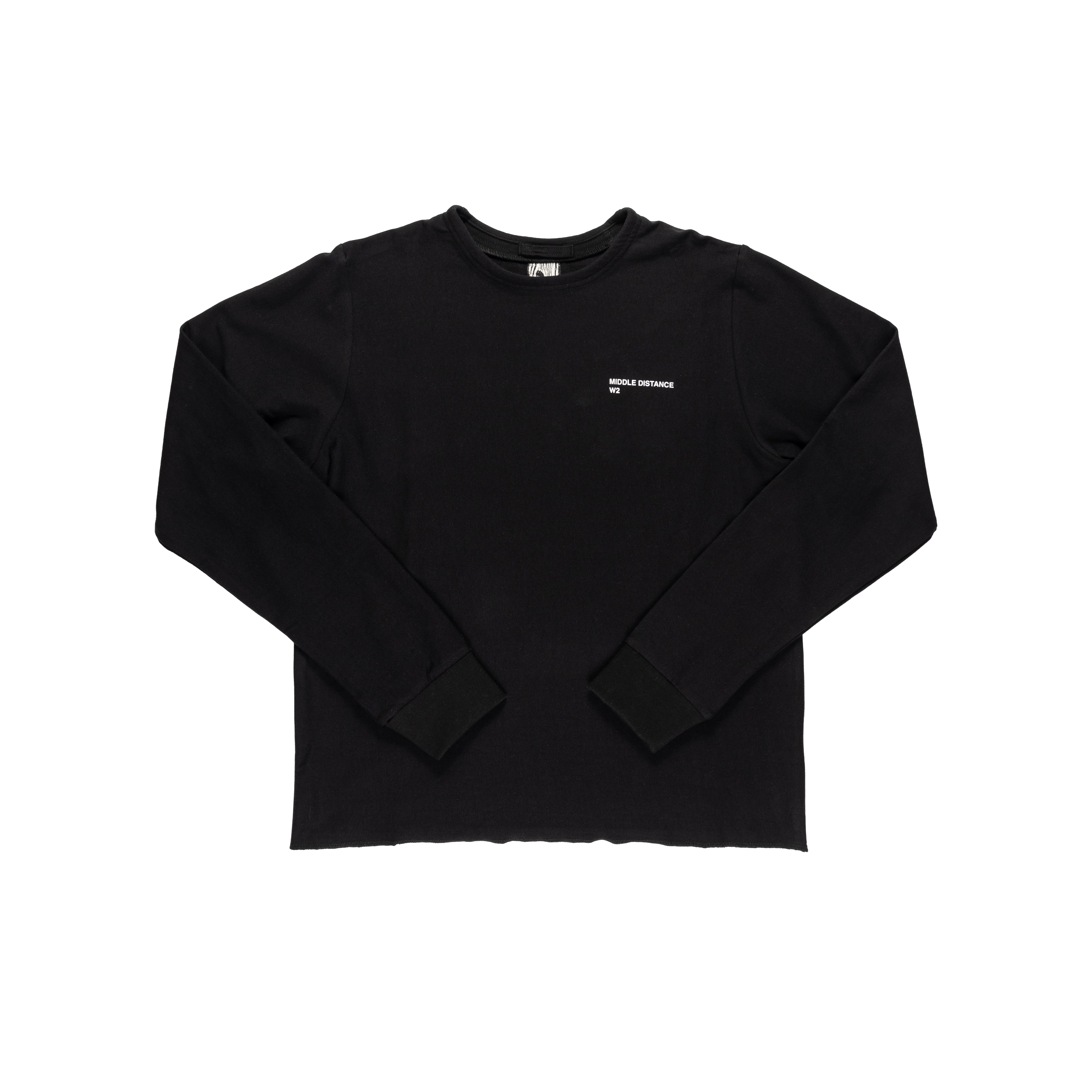 Long Sleeve Tower T-Shirt 2 - Black-Middle Distance-W2 Store