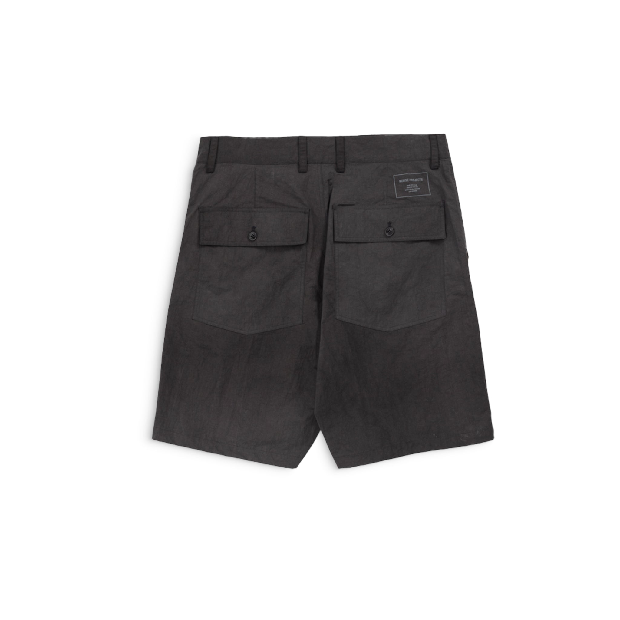 Lukas Relaxed Wave Dye Shorts - Black-Norse Projects-W2 Store