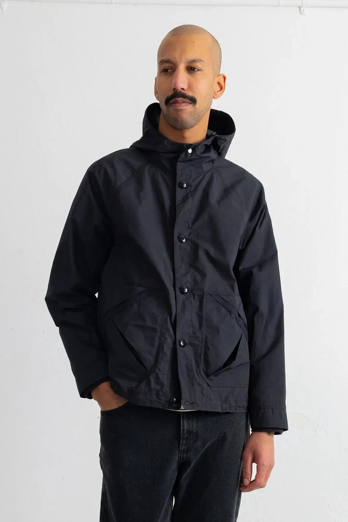 Lunar Anorak - Soft Black Ripstop-Folk-W2 Store