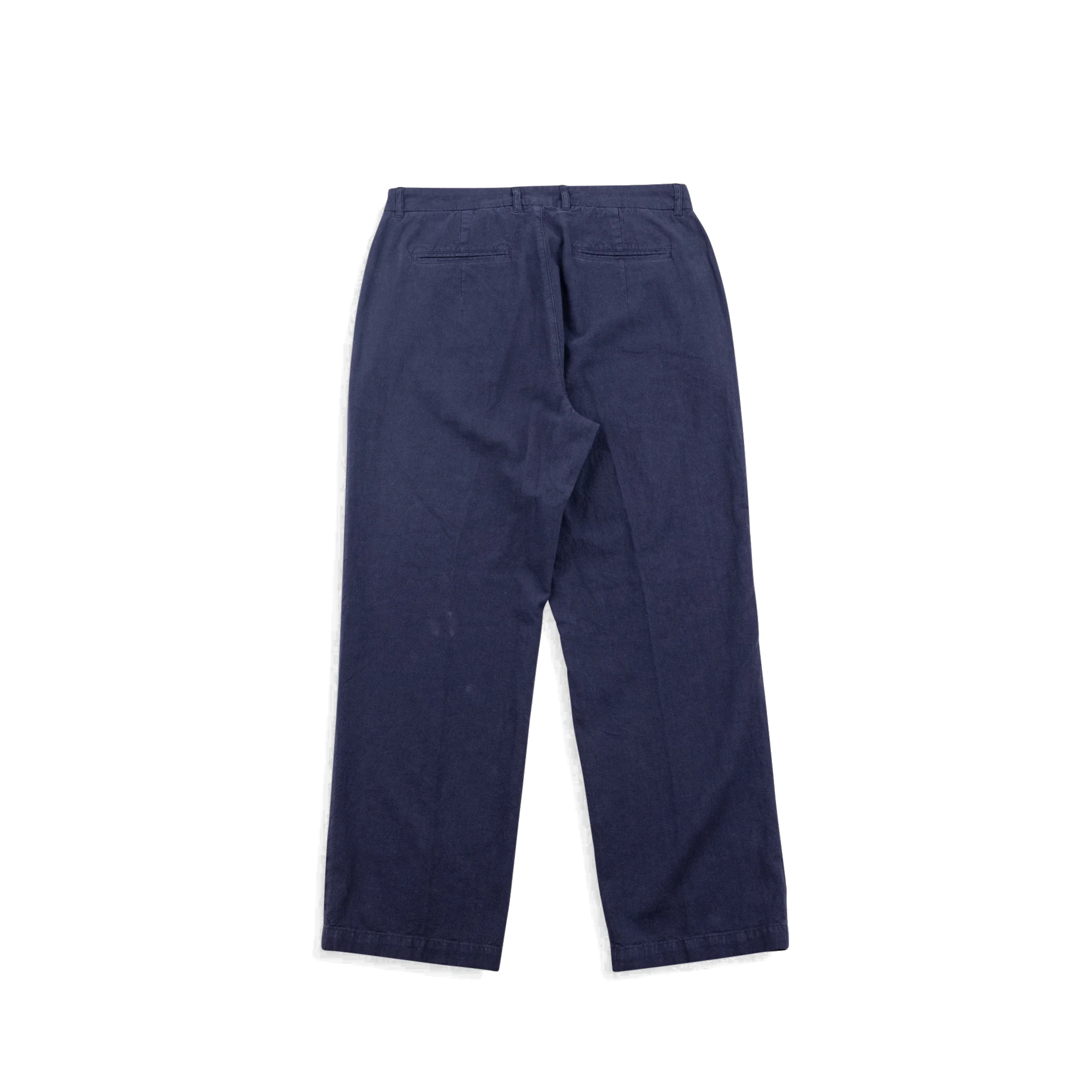 Lunar Suit Trouser - Dark Navy Cotton Linen-Folk-W2 Store