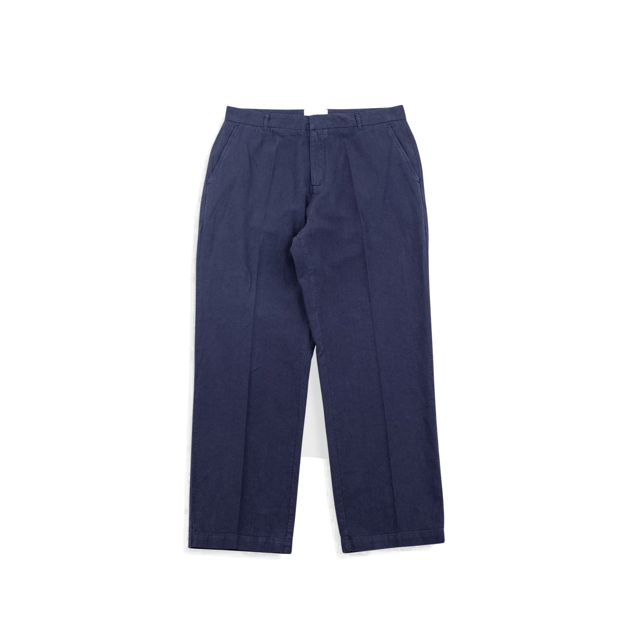 Lunar Suit Trouser - Dark Navy Cotton Linen-Folk-W2 Store
