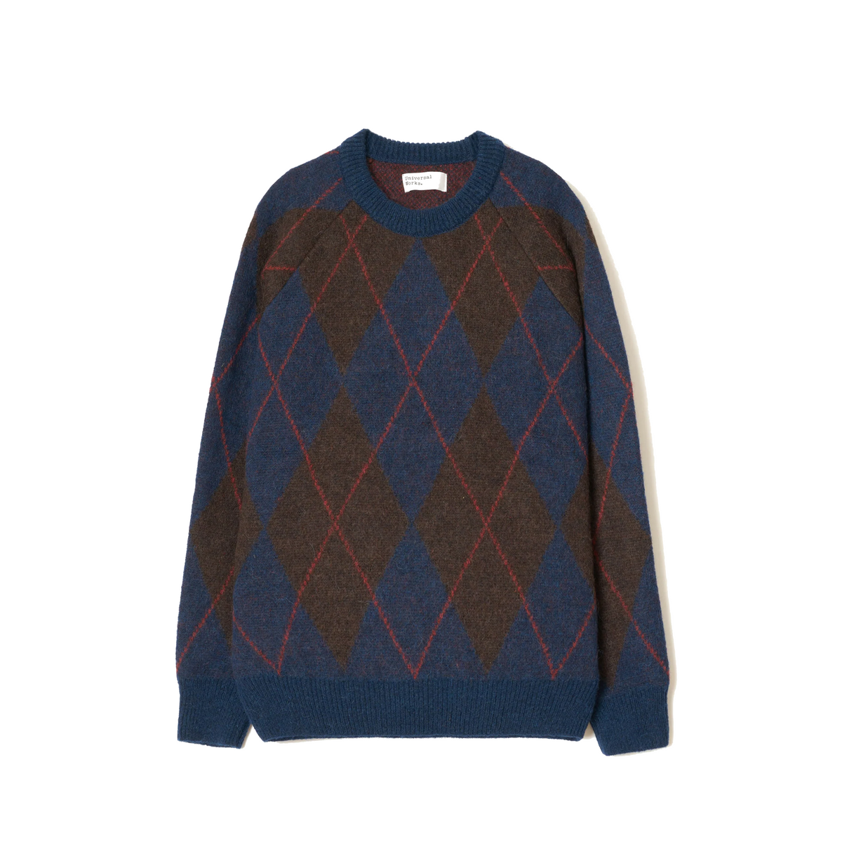 Lyon Crew Alpaca Argyle Navy-Universal Works-W2 Store