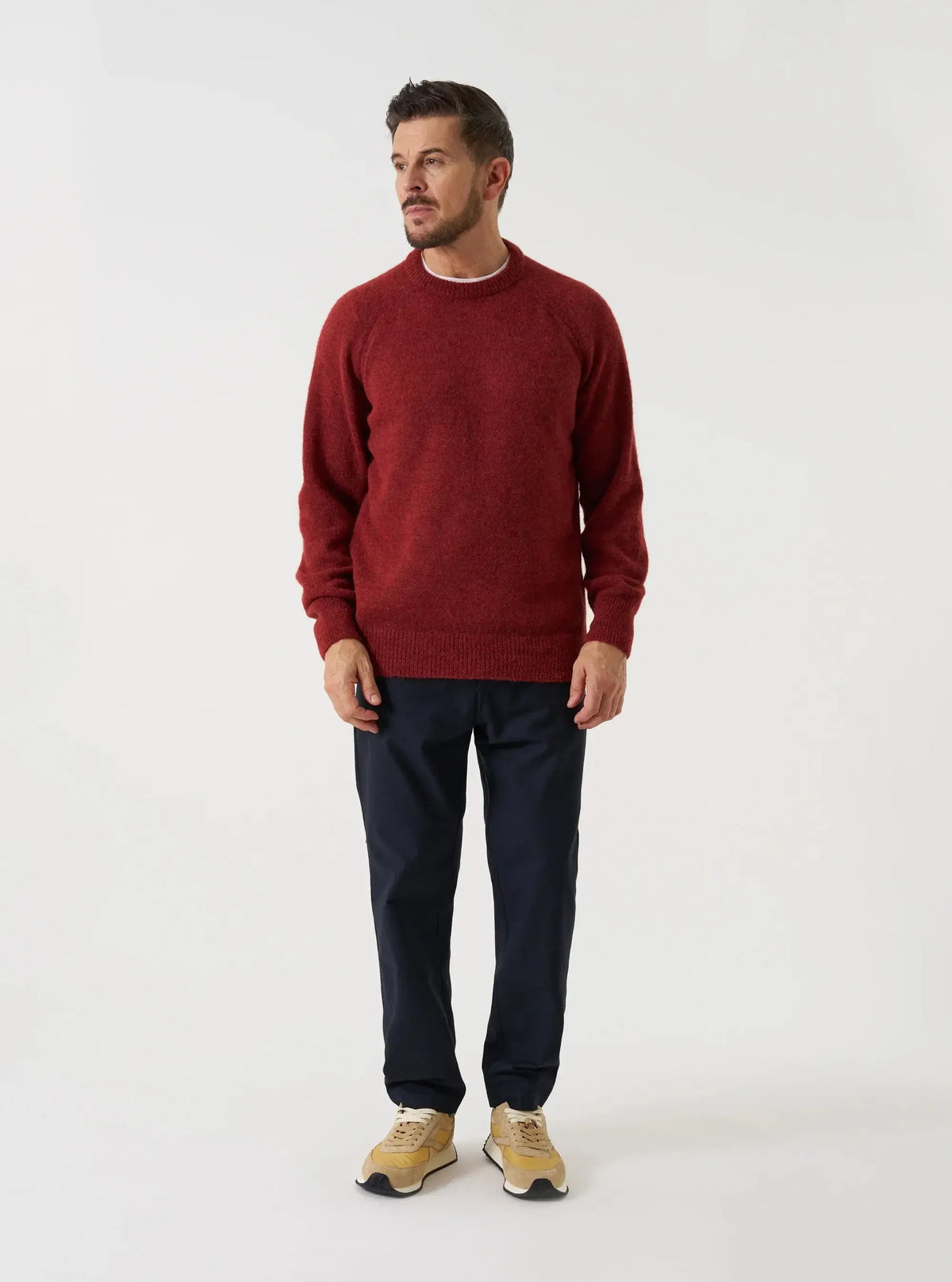 Lyon Crew Alpaca Knit Deep Orange-Universal Works-W2 Store