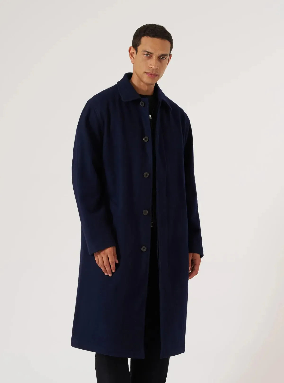 Mac Coat Mowbray - Navy-Universal Works-W2 Store