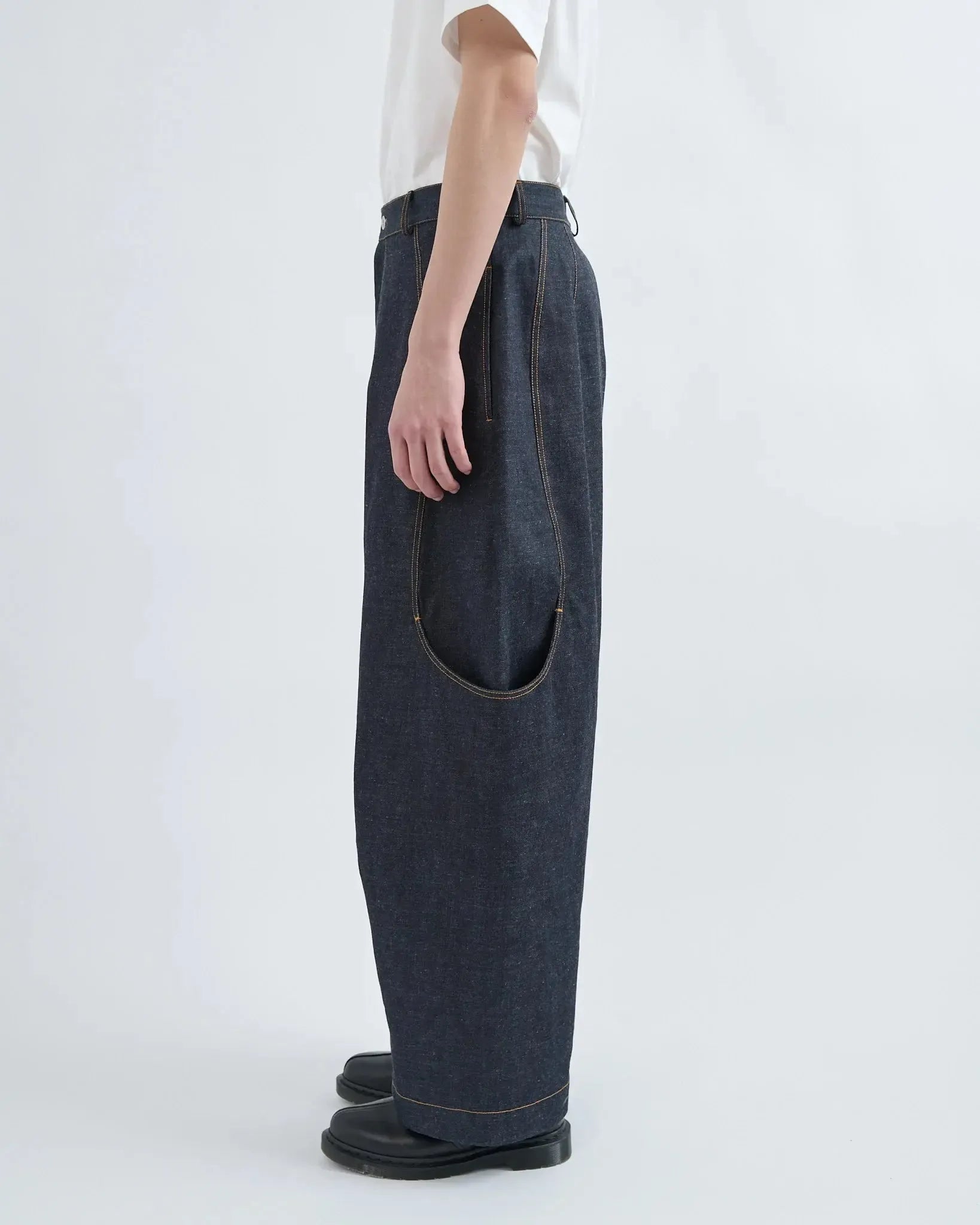Malay Trousers - Raw Indigo Denim-Sage Nation-W2 Store