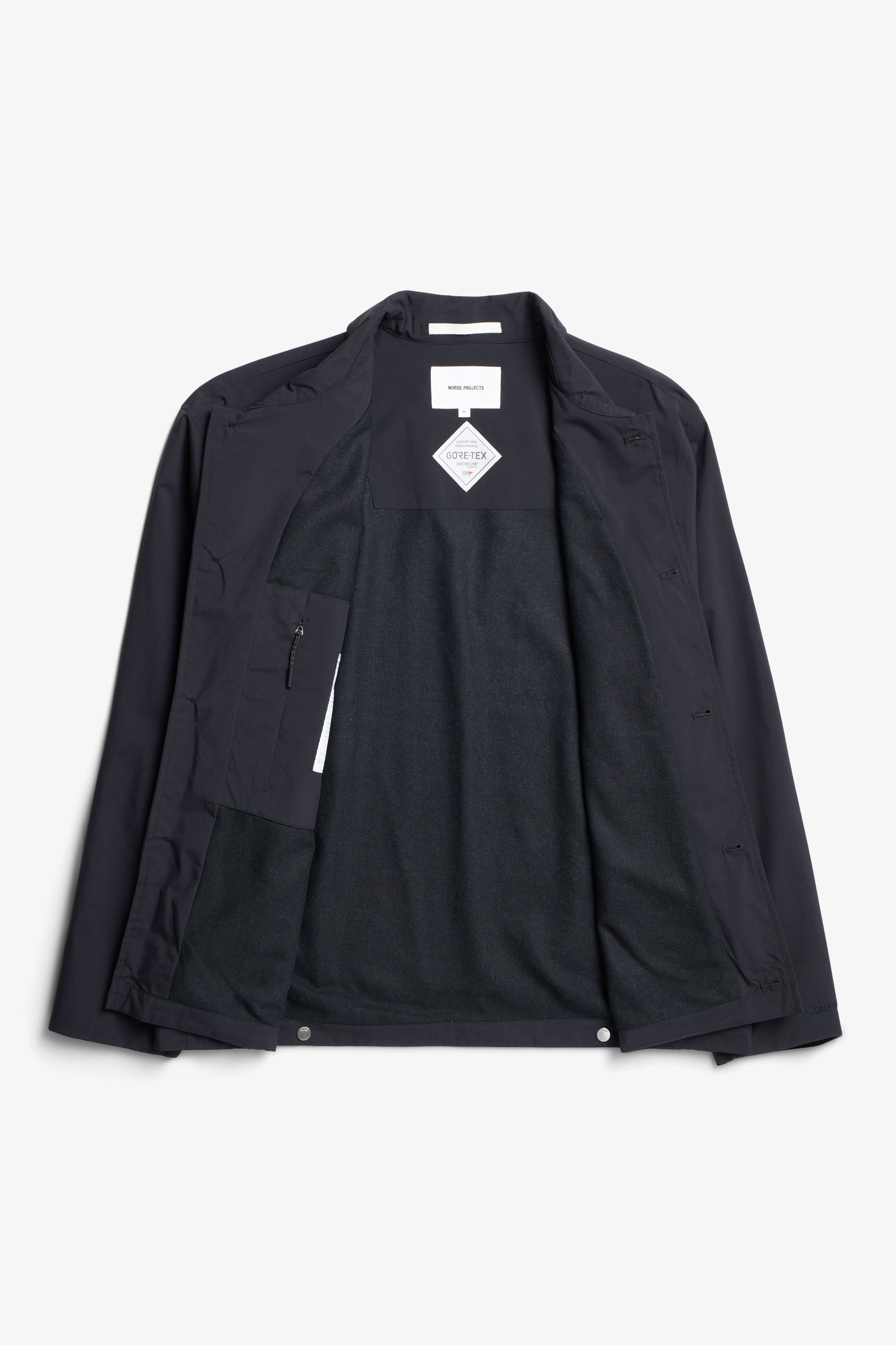 Marcus Windstopper Overshirt - Black-Norse Projects-W2 Store