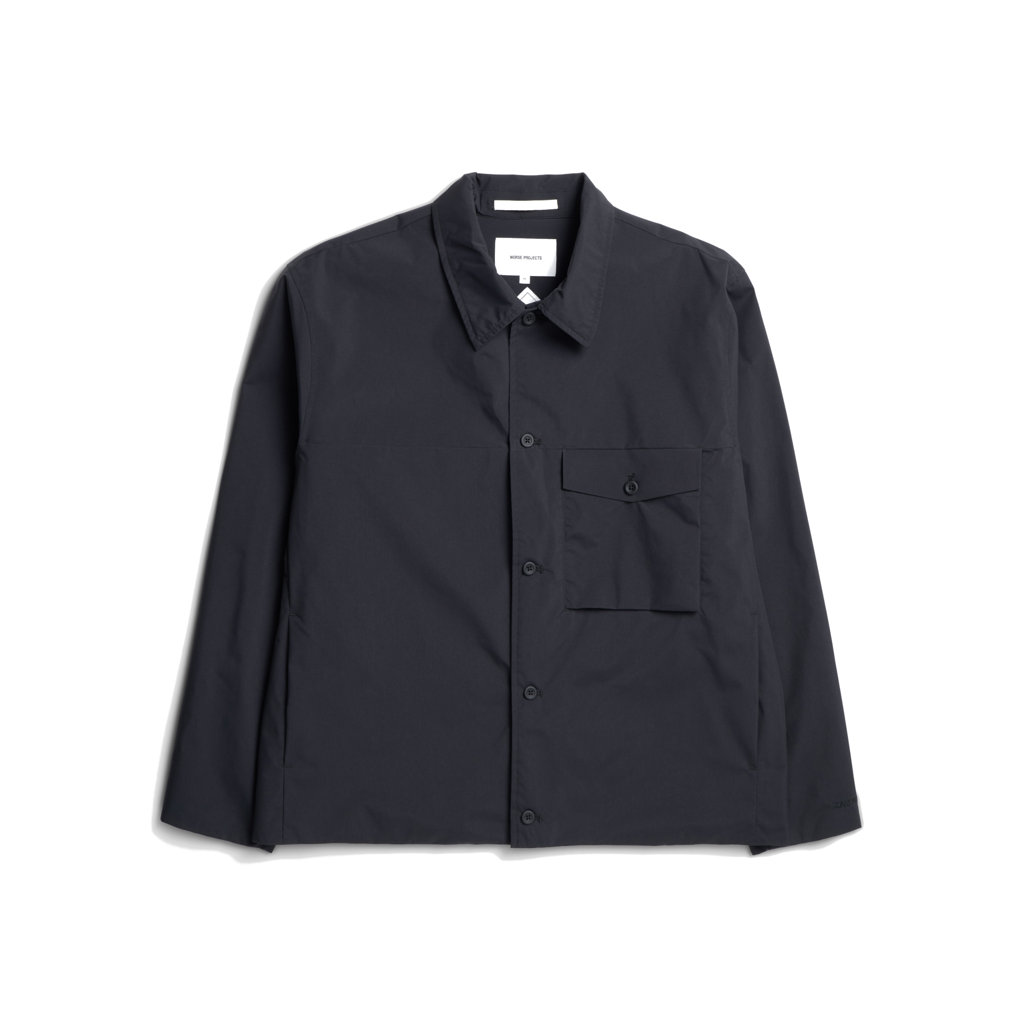 Marcus Windstopper Overshirt - Black-Norse Projects-W2 Store