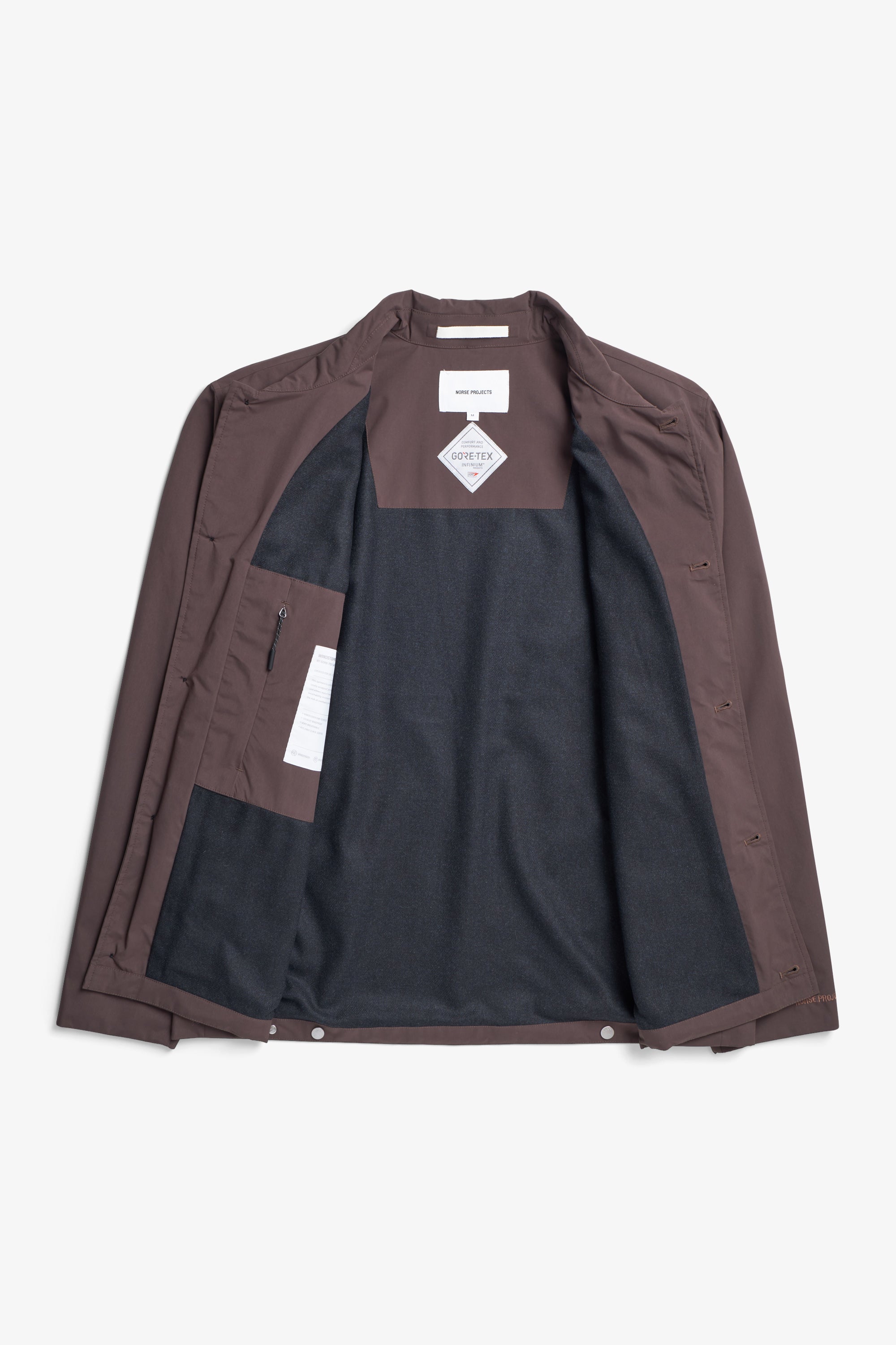Marcus Windstopper Overshirt - Seal Brown-Norse Projects-W2 Store