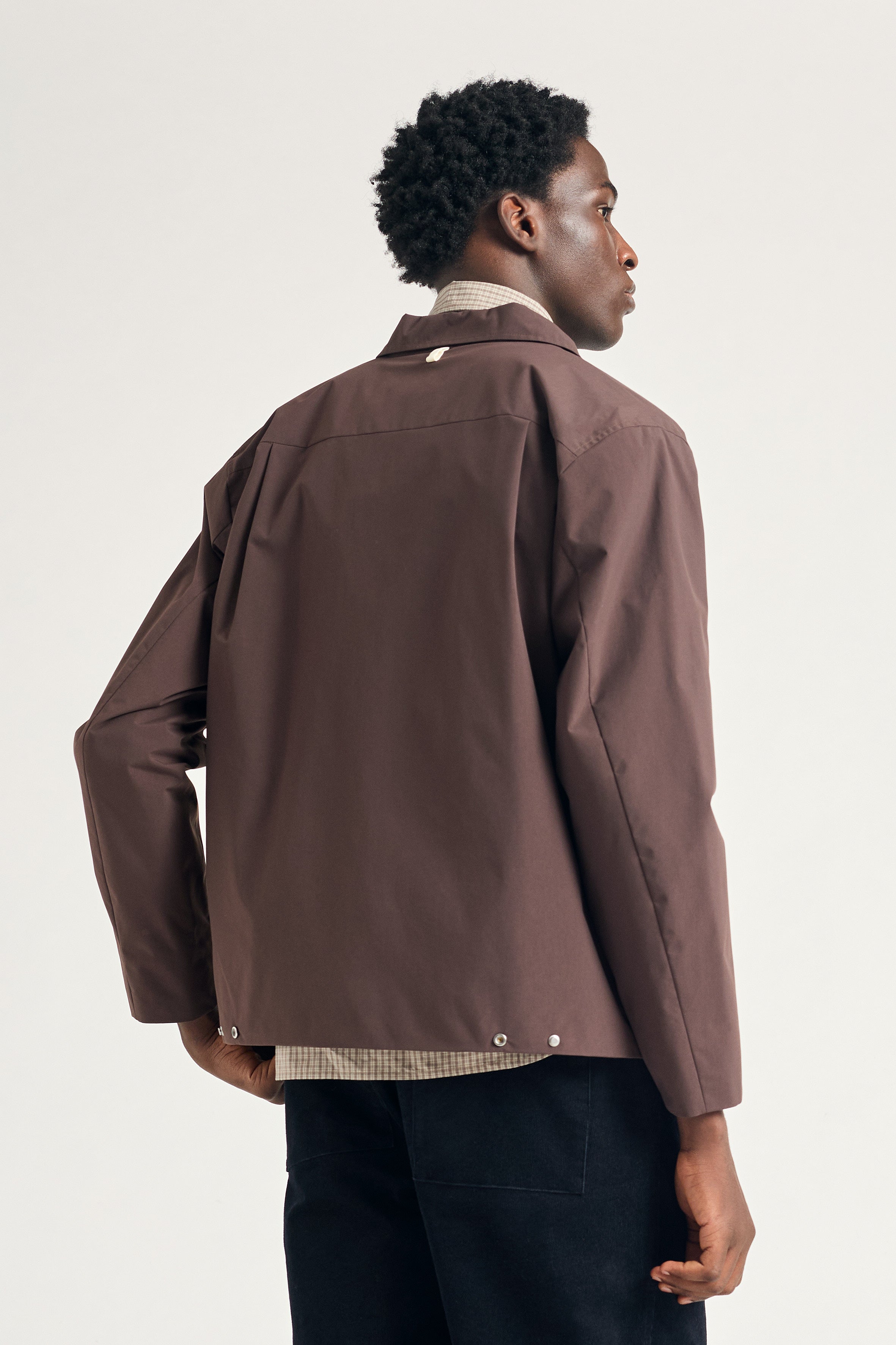 Marcus Windstopper Overshirt - Seal Brown-Norse Projects-W2 Store