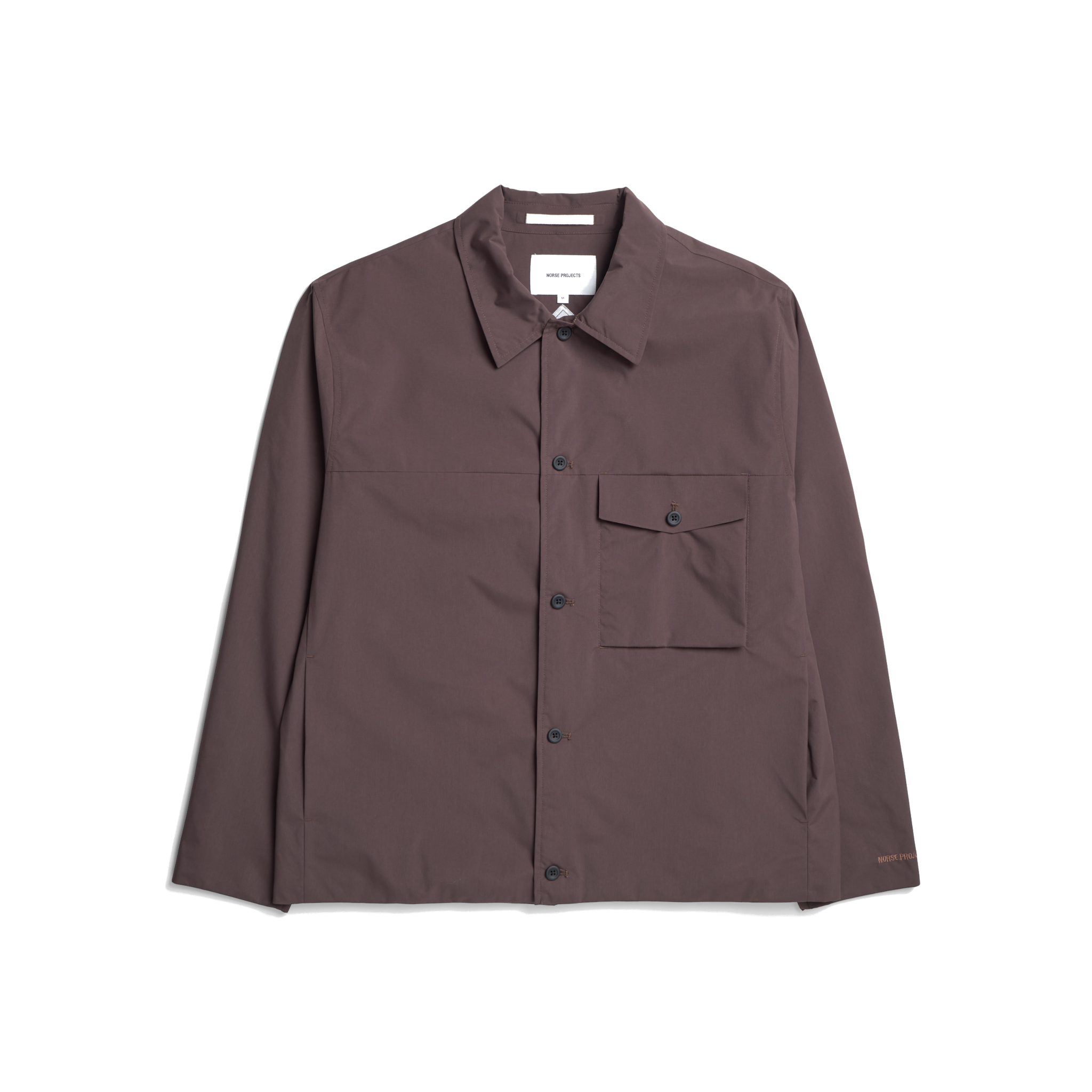 Marcus Windstopper Overshirt - Seal Brown-Norse Projects-W2 Store