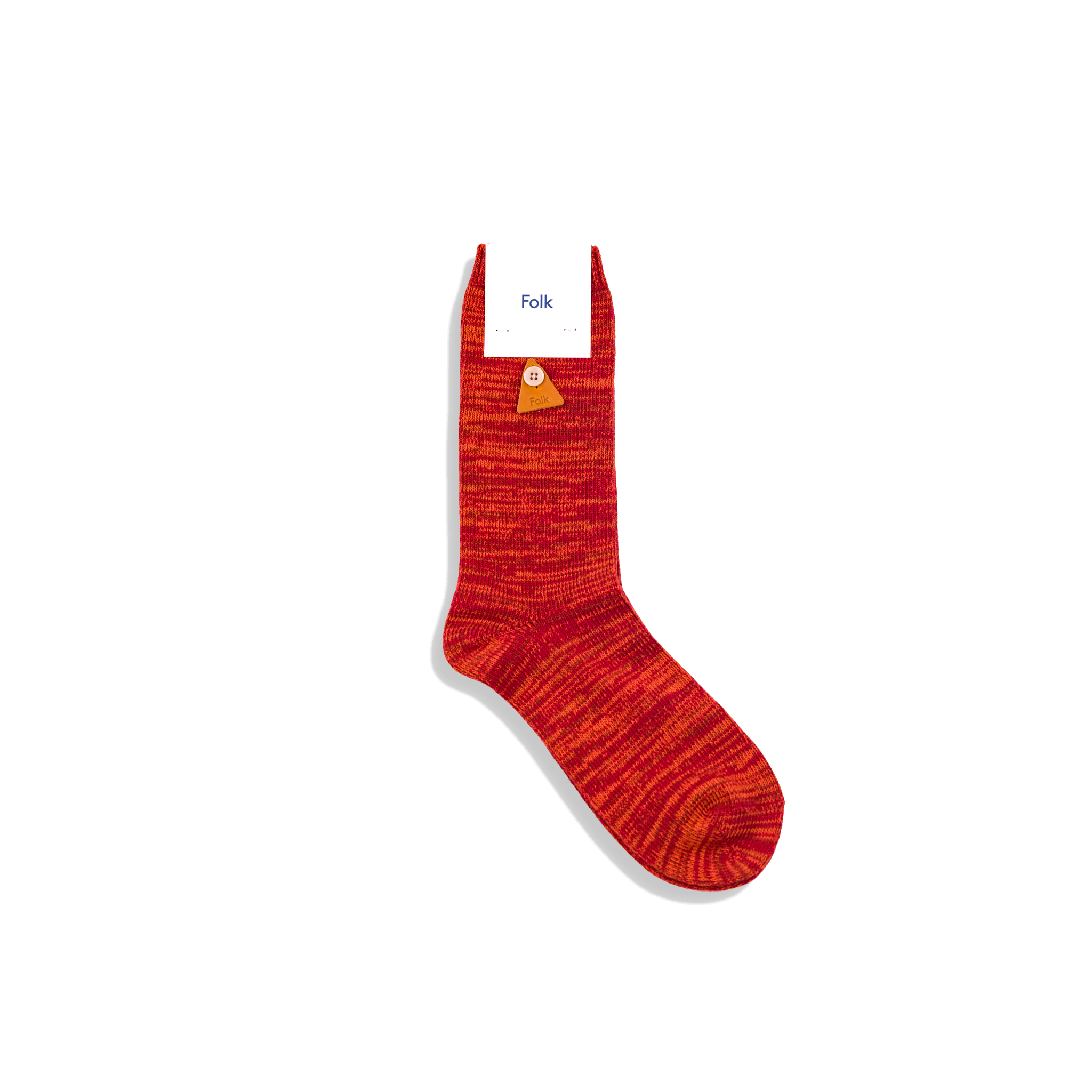 Melange Sock - Crimson Mix-Folk-W2 Store