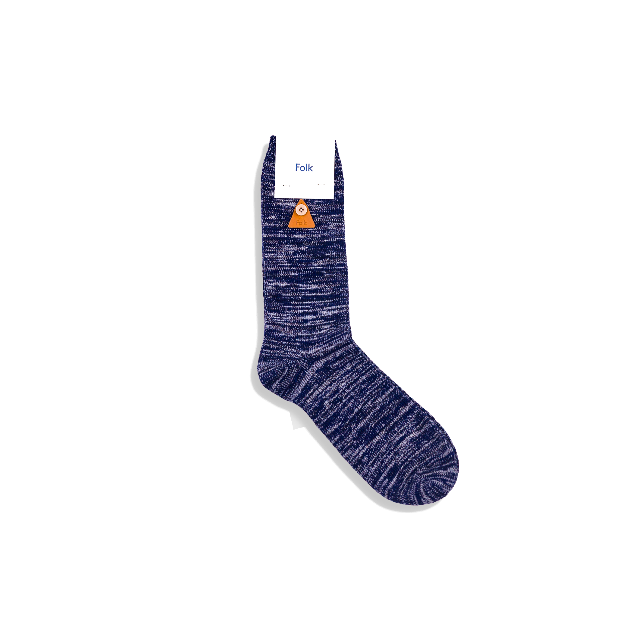 Melange Sock - Navy Mix-Folk-W2 Store