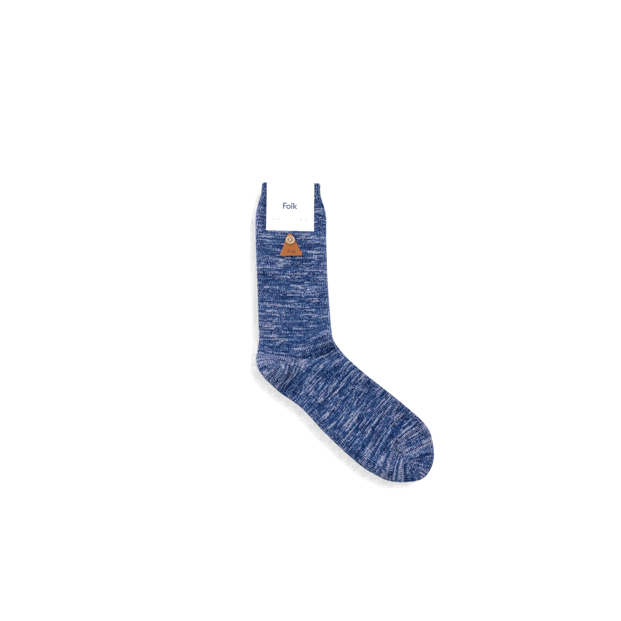 Melange Sock - Soft Navy Mix-Folk-W2 Store