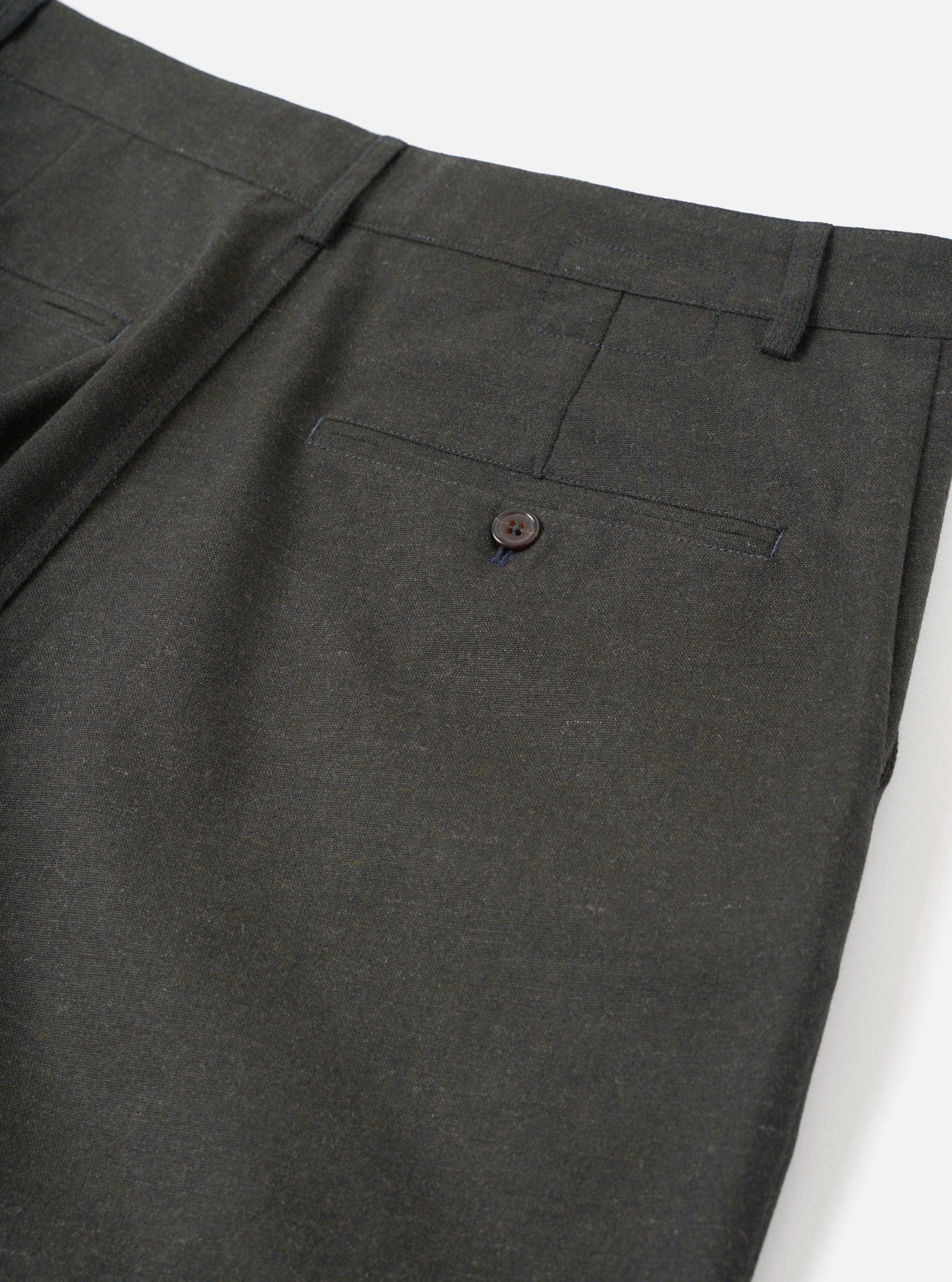 Military Chino Recycled Italian Tweed - Olive-Universal Works-W2 Store