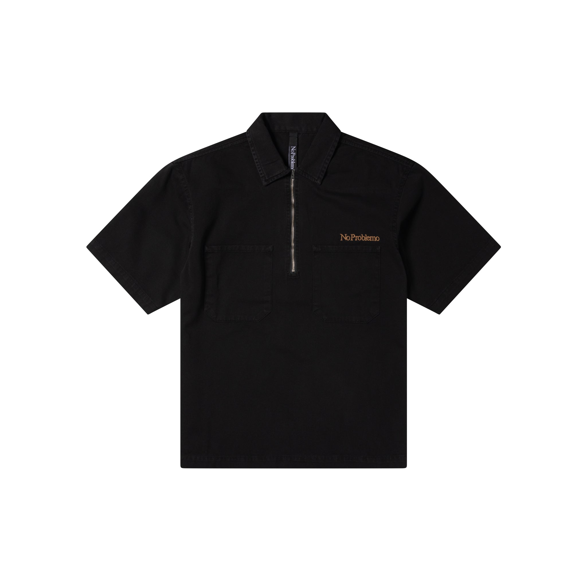 Mini Problemo Short Sleeve Work Shirt - Black-No Problemo-W2 Store