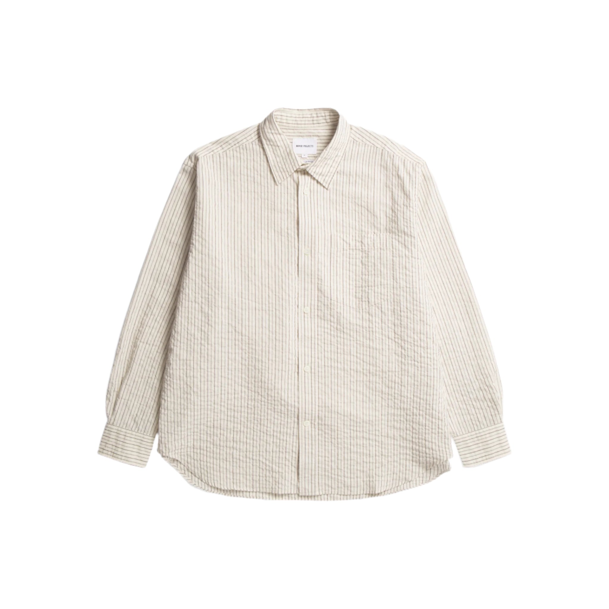 Mo Oversized Striped Shirt - Chestnut-Norse Projects-W2 Store