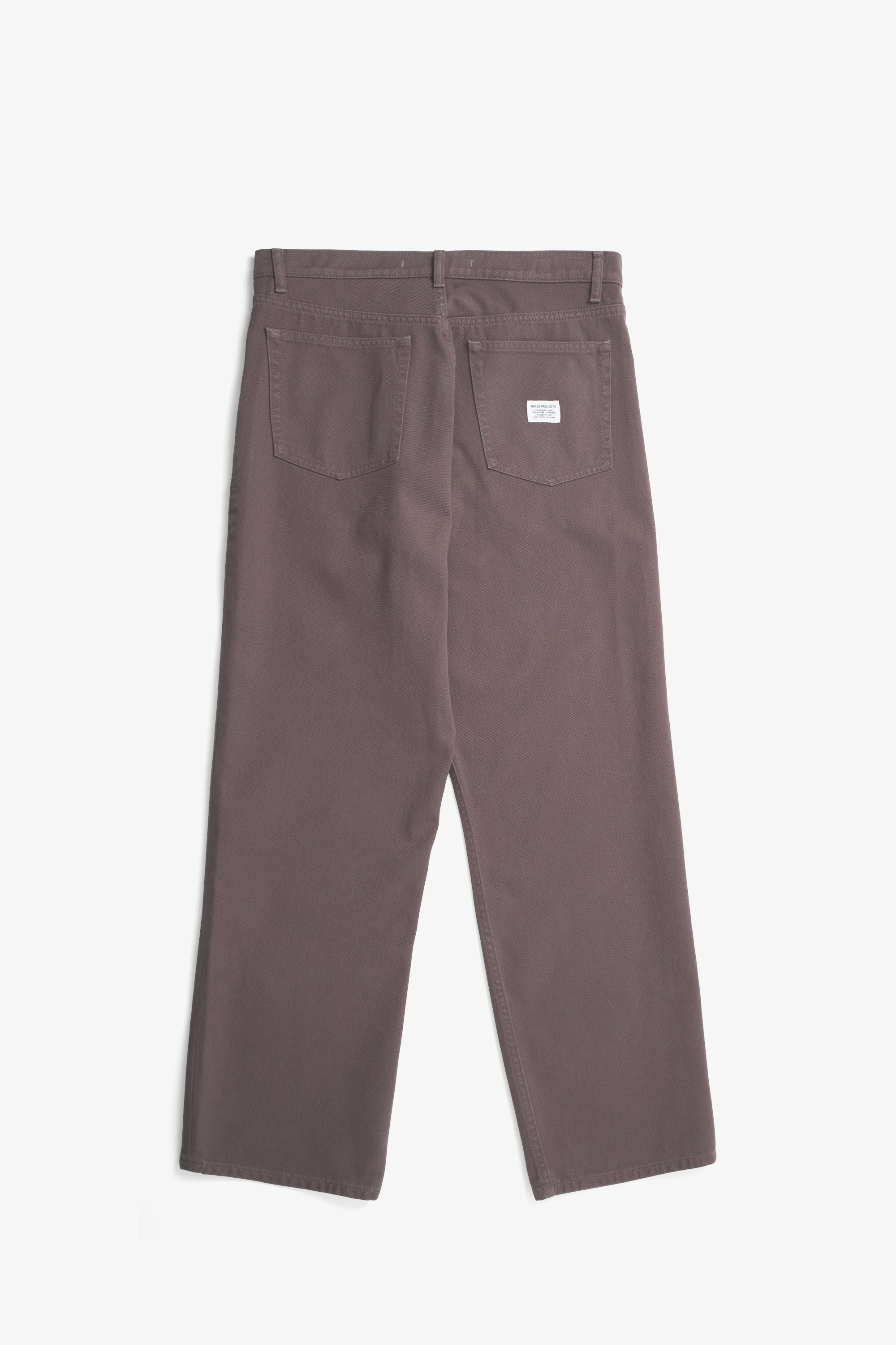 Mogens Relaxed 5 Pocket Heavy Twill - Seal Brown-Norse Projects-W2 Store