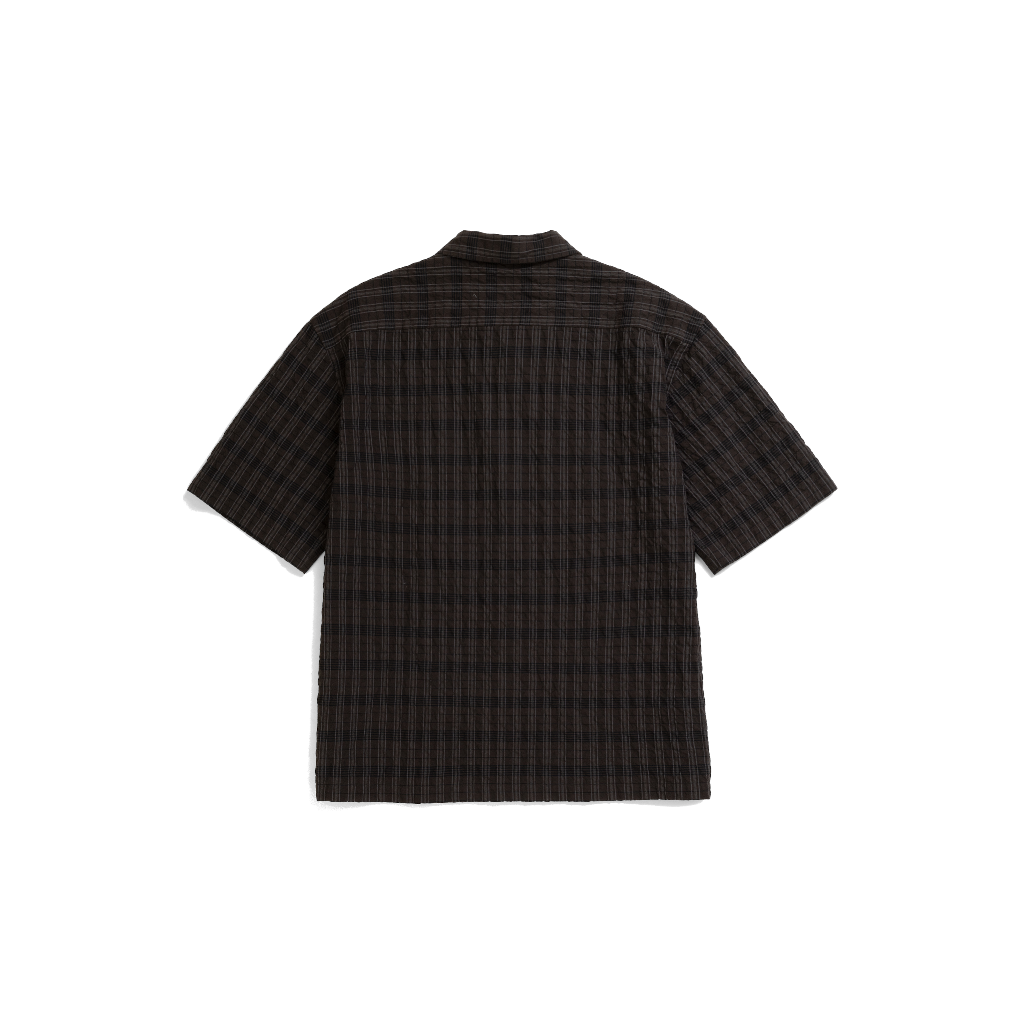 Mols Check SS Camp Shirt - Delicioso Brown-Norse Projects-W2 Store