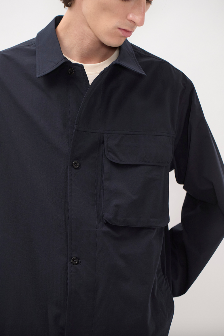 Mols Commuter Overshirt - Dark Navy-Norse Projects-W2 Store