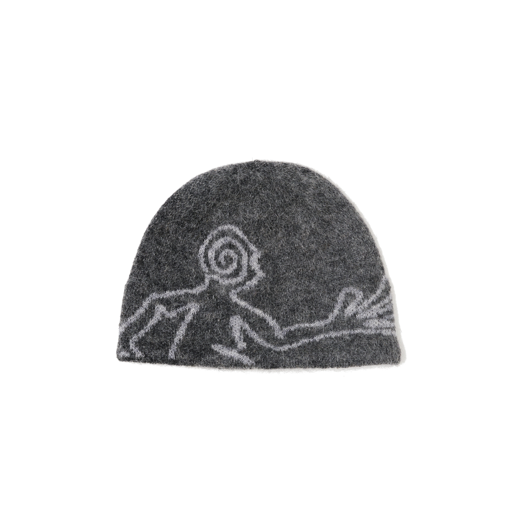 Moscot Mohair Mixed Knit Beanie - Dark Grey-Hiking Patrol-W2 Store