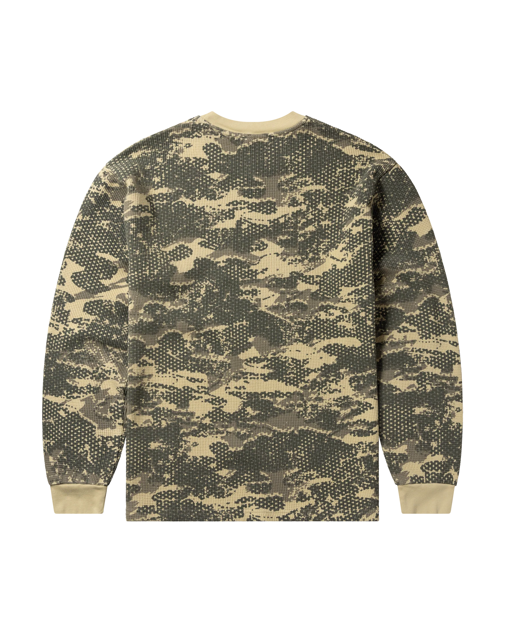 Forest Waffle Long Sleeve T-Shirt - Sand