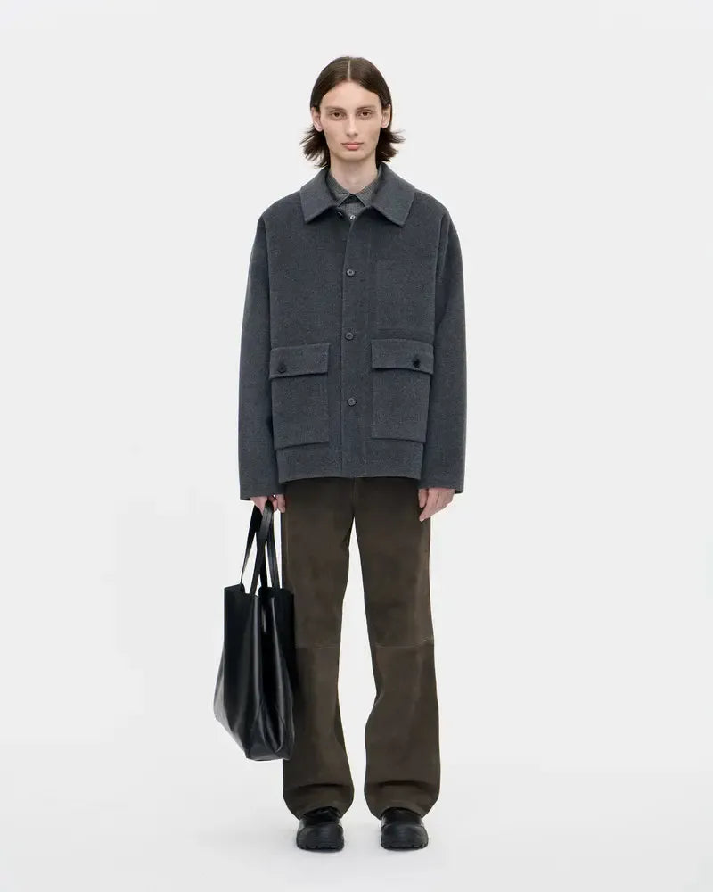 Naval Jacket Woolcash - Charcoal-Berner Kühl-W2 Store