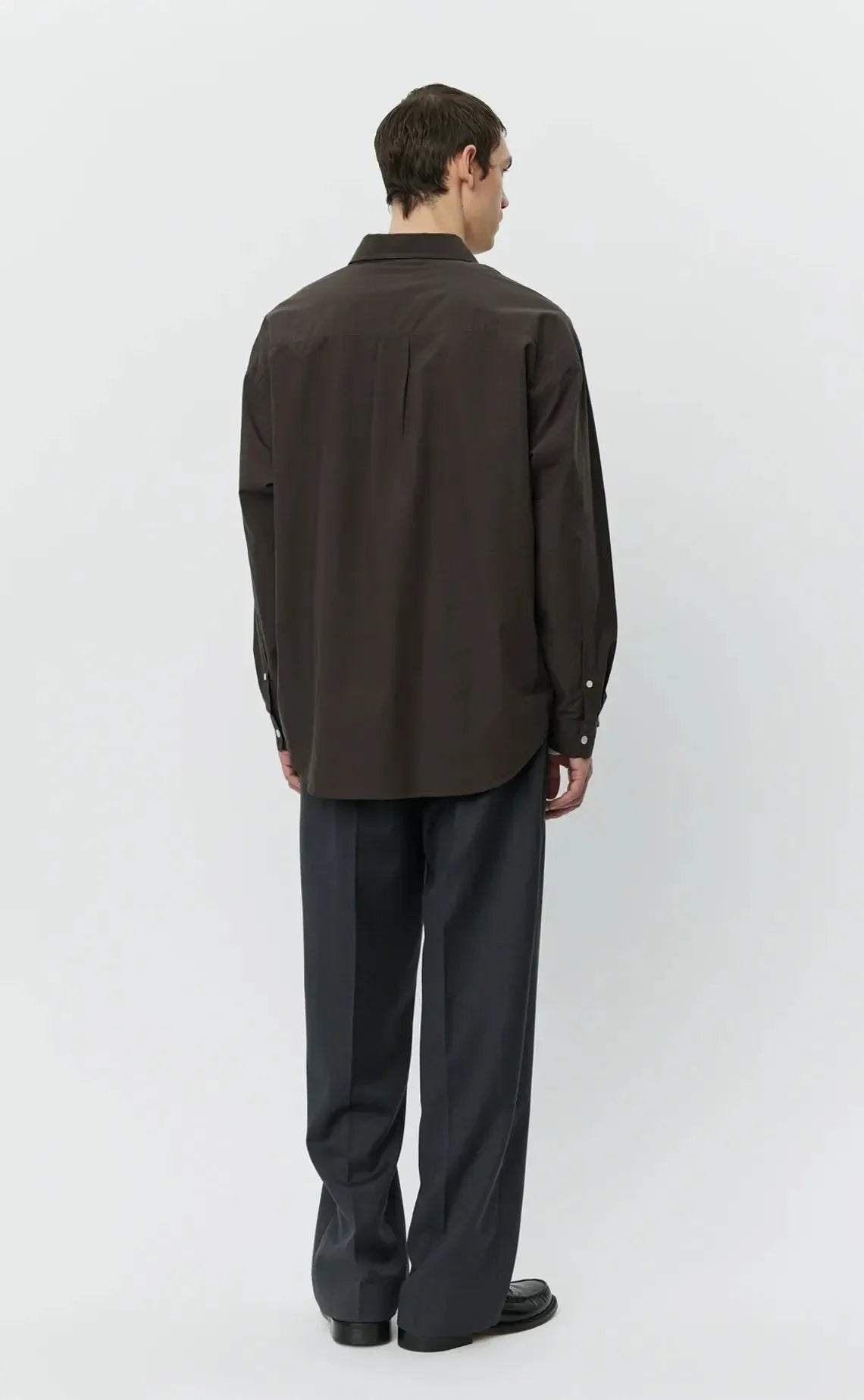 Network Shirt - Brown Micro Structure-mfpen-W2 Store