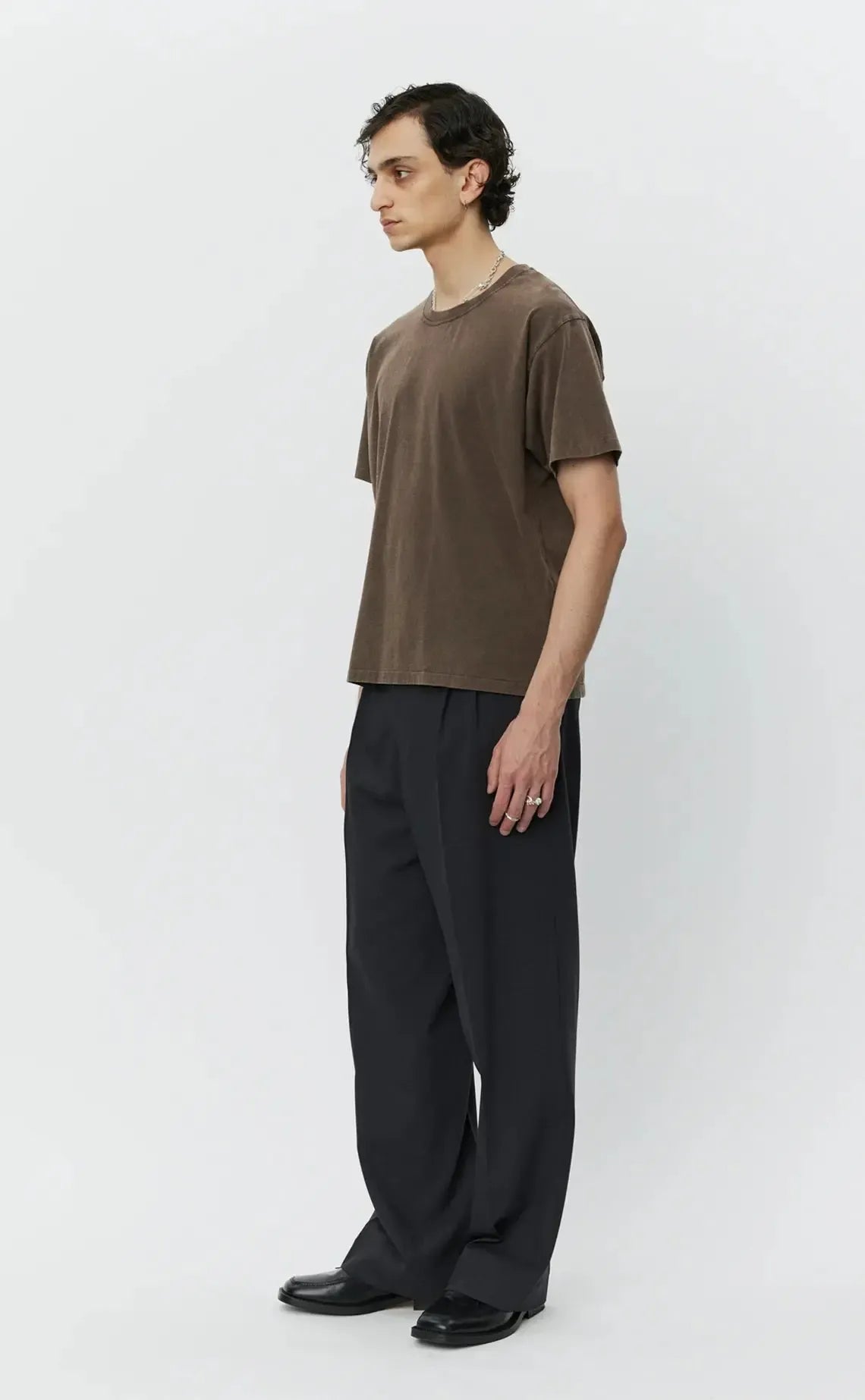 New Tee - Washed Brown-mfpen-W2 Store