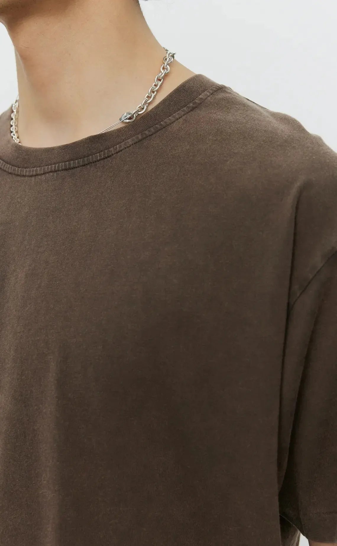 New Tee - Washed Brown-mfpen-W2 Store