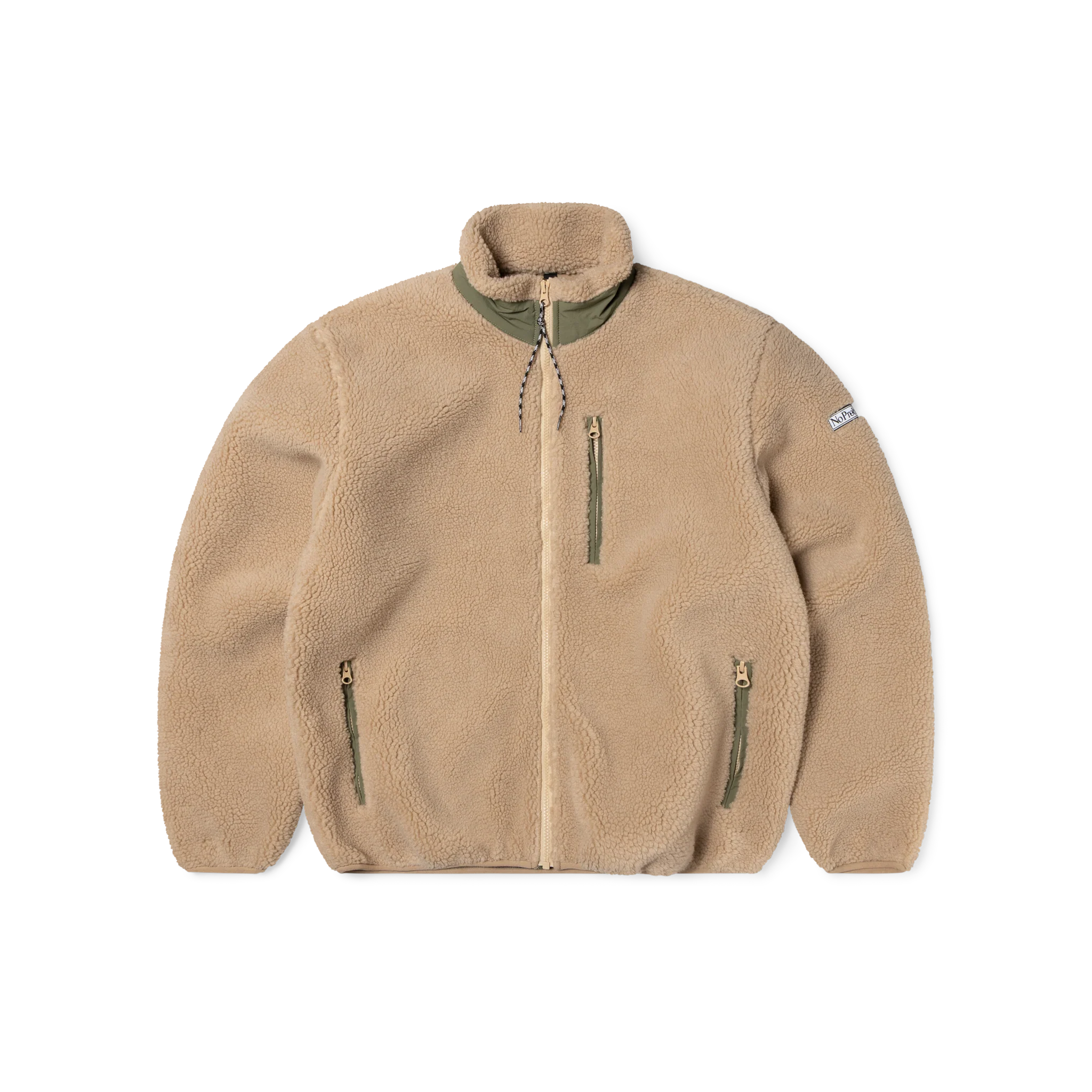 No Problemo Forest Heavy Fleece Jacket - Ecru-No Problemo-W2 Store