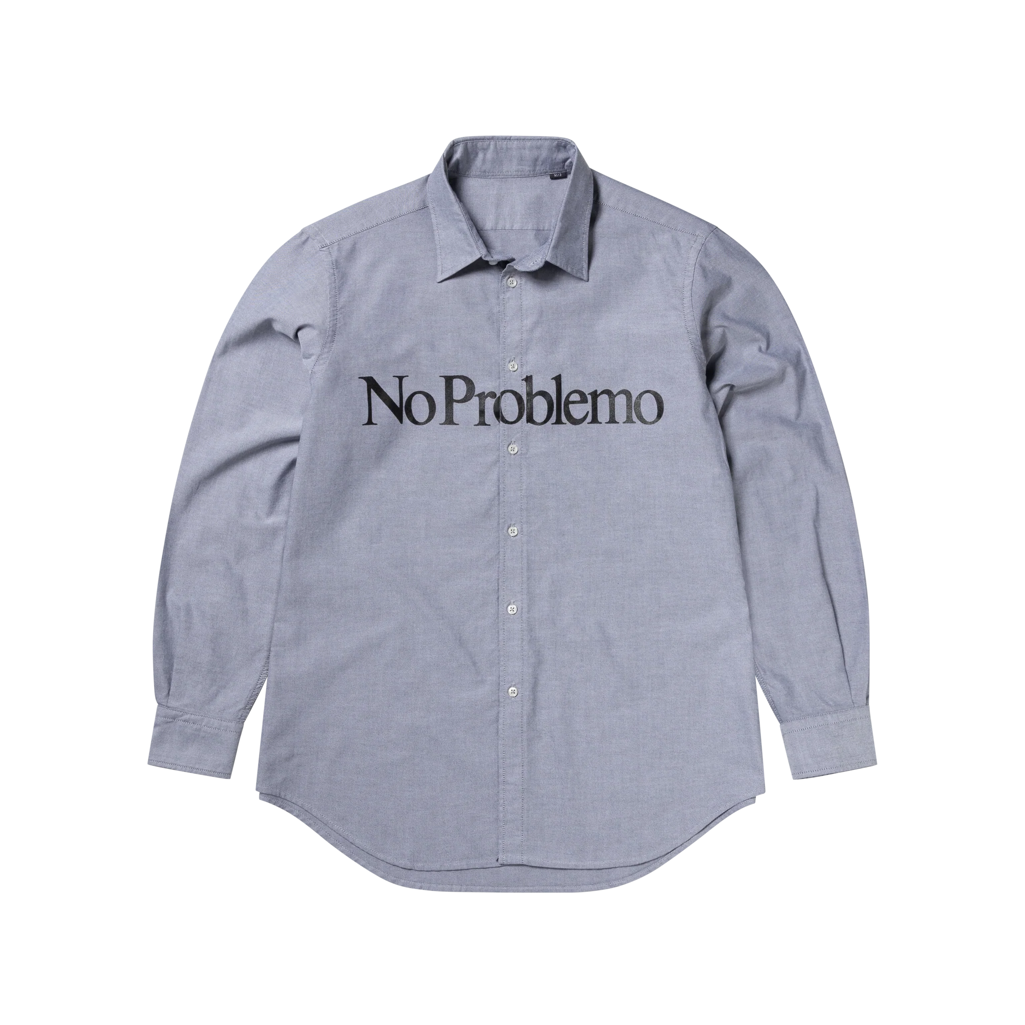No Problemo Long Sleeve Oxford Shirt - Charcoal-No Problemo-W2 Store
