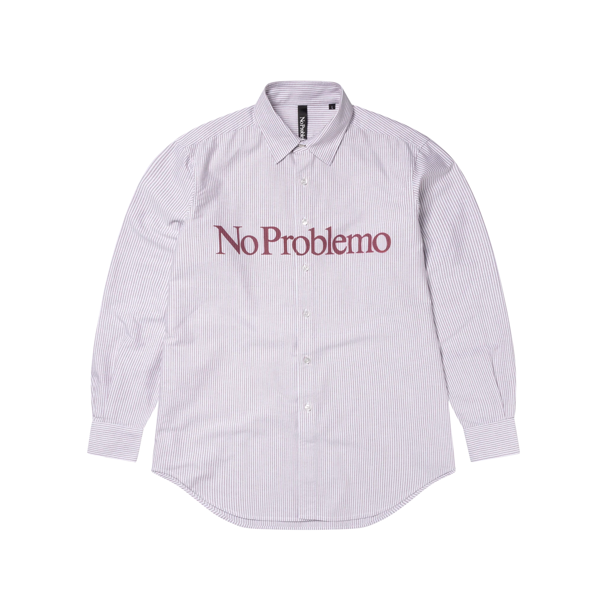 No Problemo Long Sleeve Stripe Oxford Shirt - Red-No Problemo-W2 Store