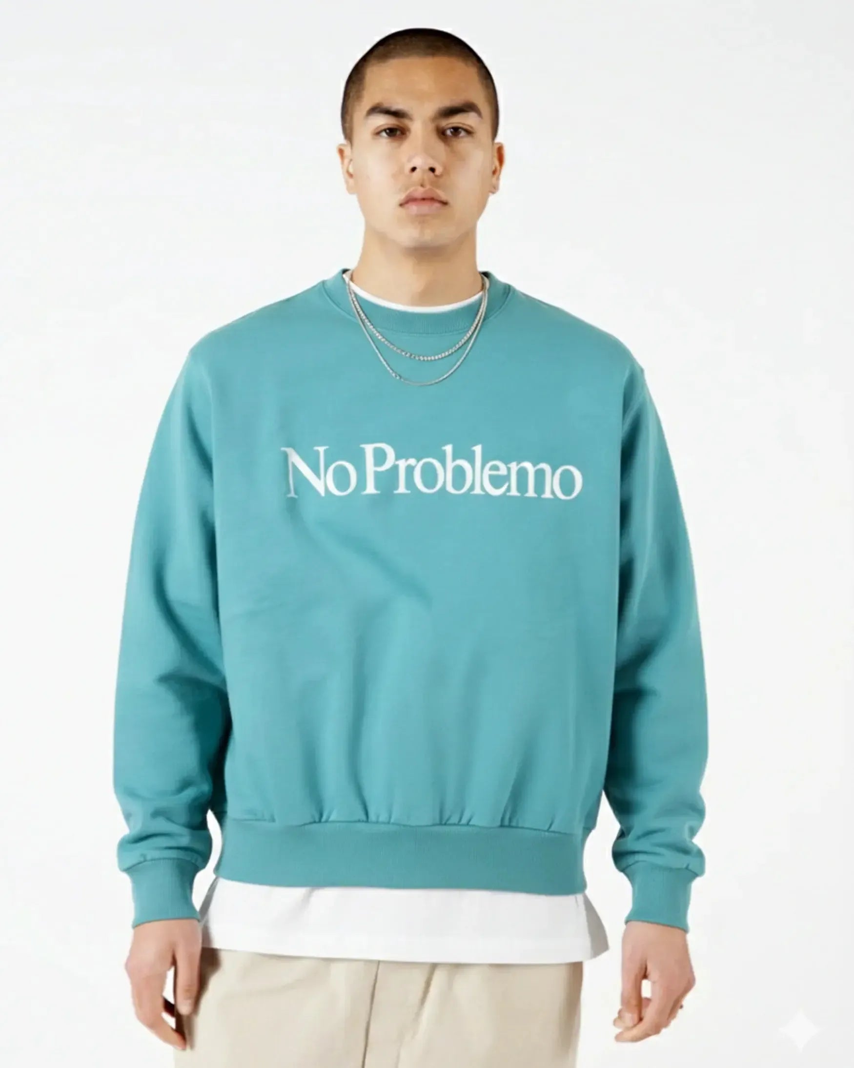 No Problemo Sweatshirt - Aqua-No Problemo-W2 Store