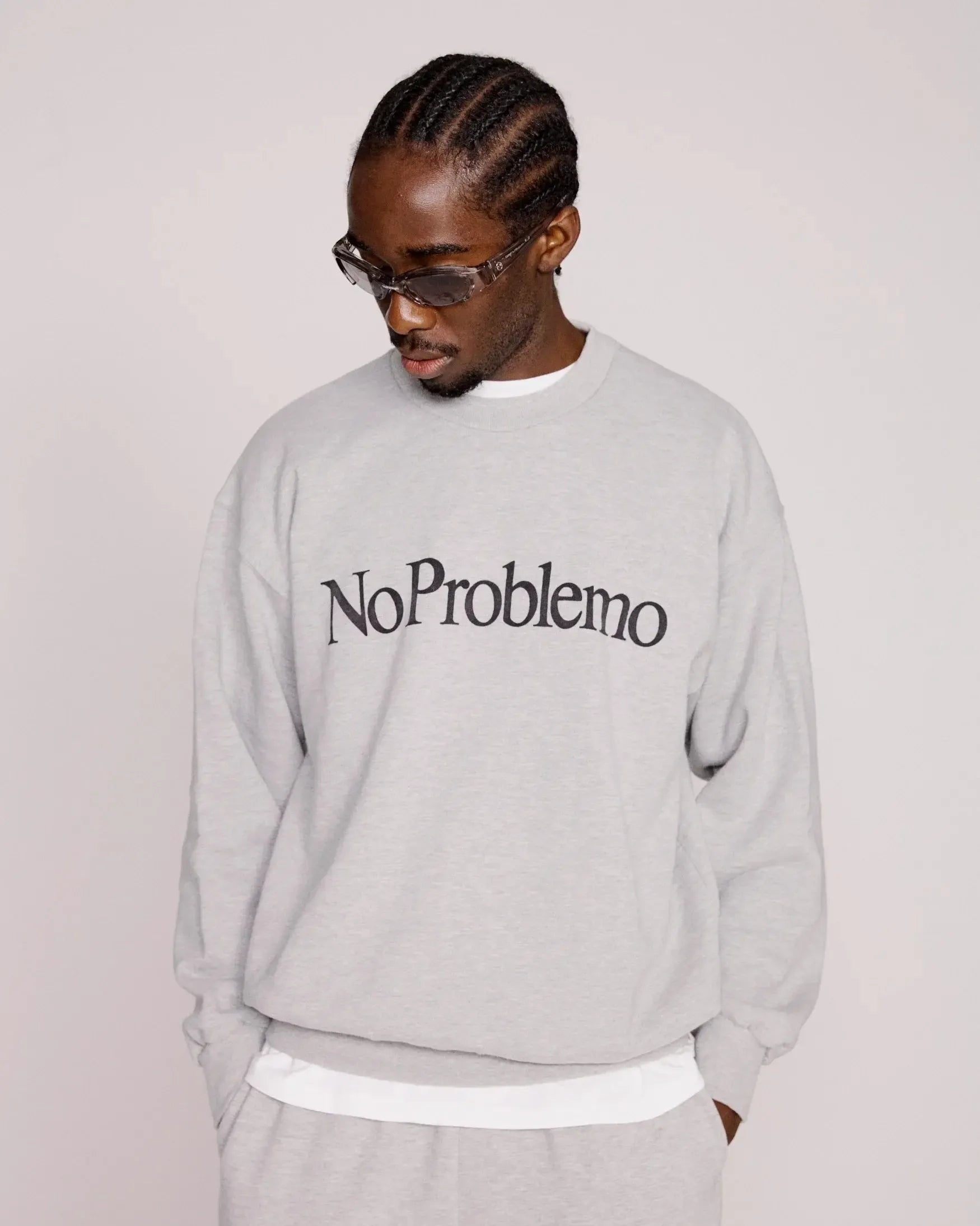 No Problemo Sweatshirt - Grey Marl-No Problemo-W2 Store