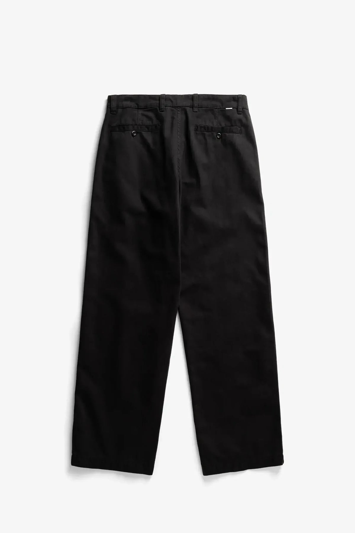 Nordmarka Broken Twill Wide Chino - Black-Norse Projects-W2 Store