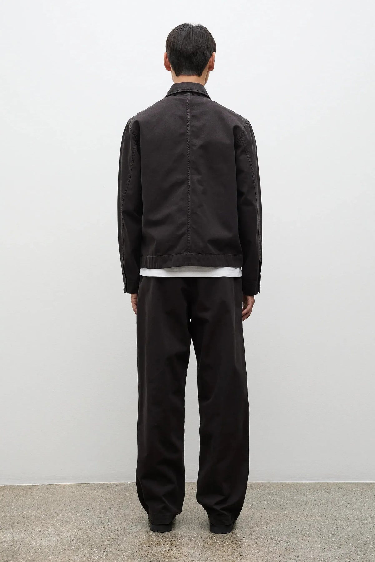 Nordmarka Broken Twill Wide Chino - Black-Norse Projects-W2 Store