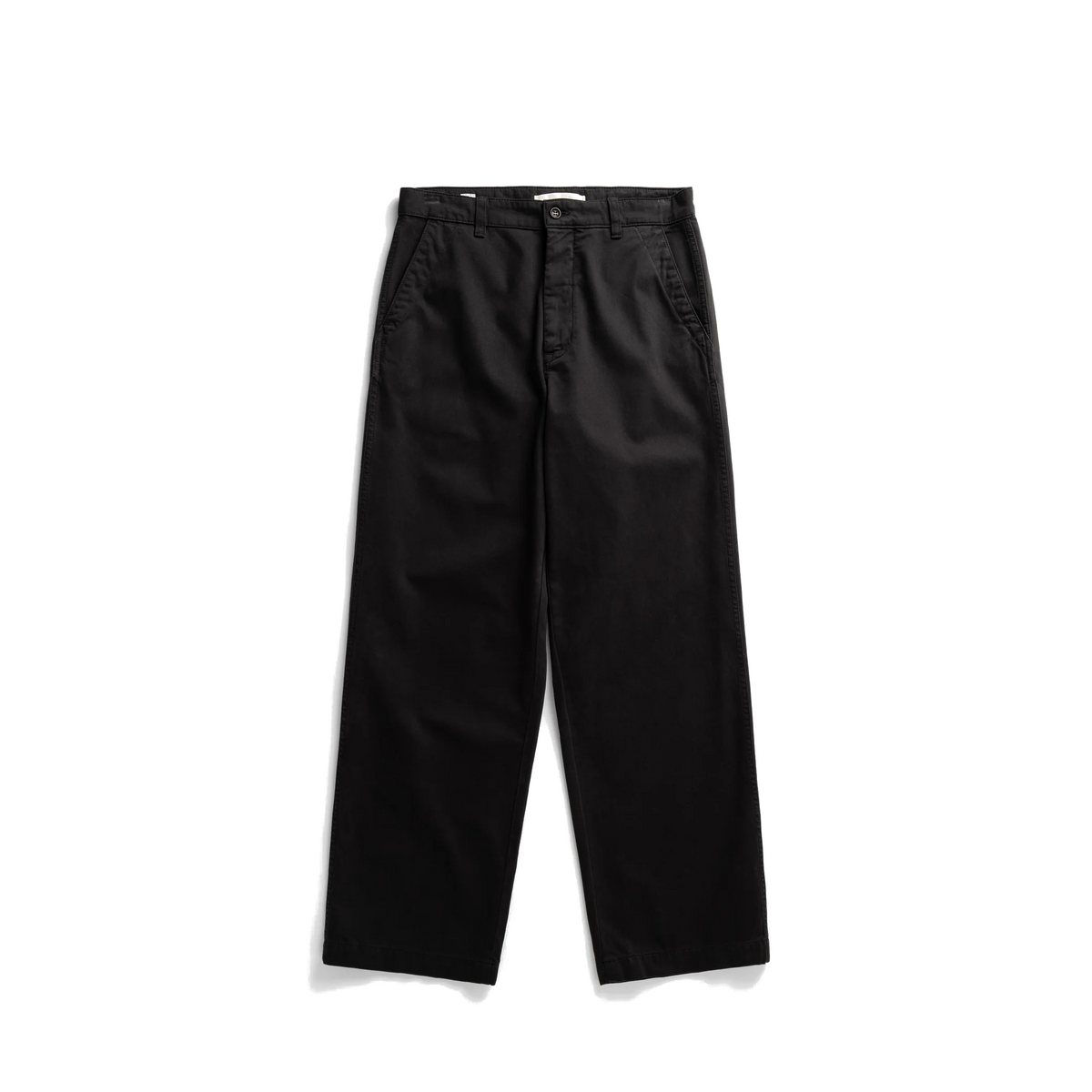 Nordmarka Broken Twill Wide Chino - Black-Norse Projects-W2 Store