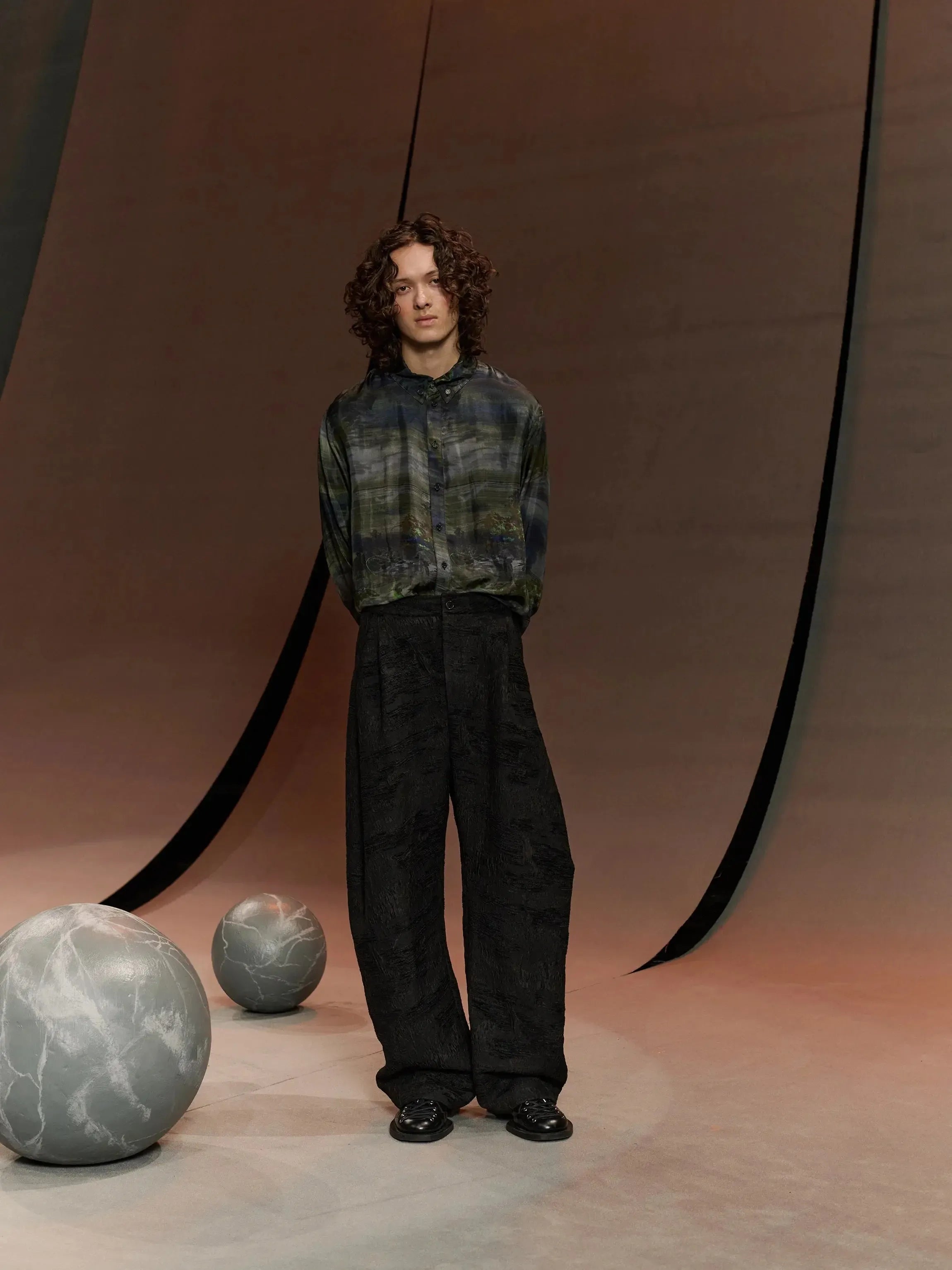 One Pants - Fishes Black-Henrik Vibskov-W2 Store