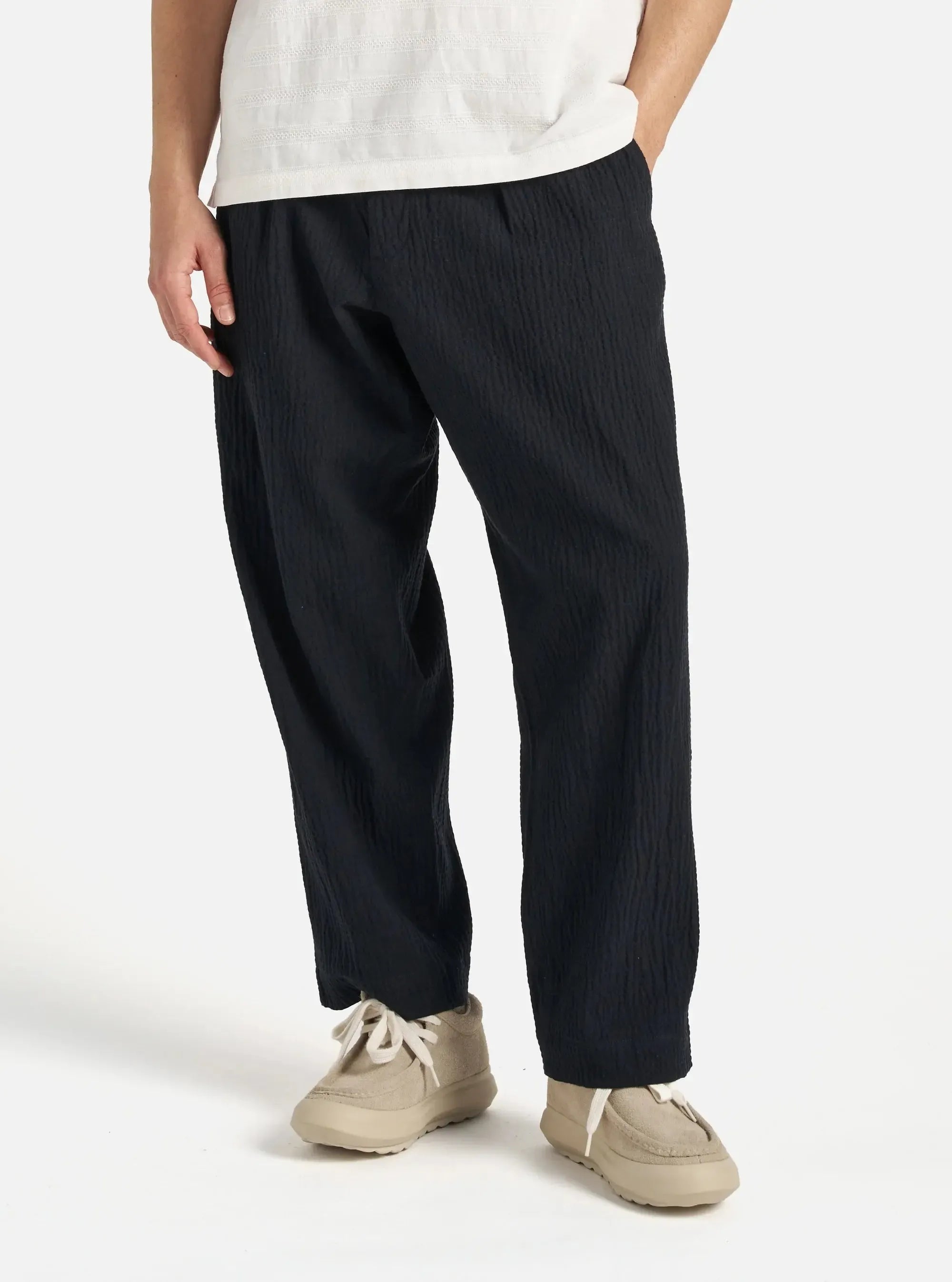 Oxford Pant Ospina Cotton - Dark Navy-Universal Works-W2 Store