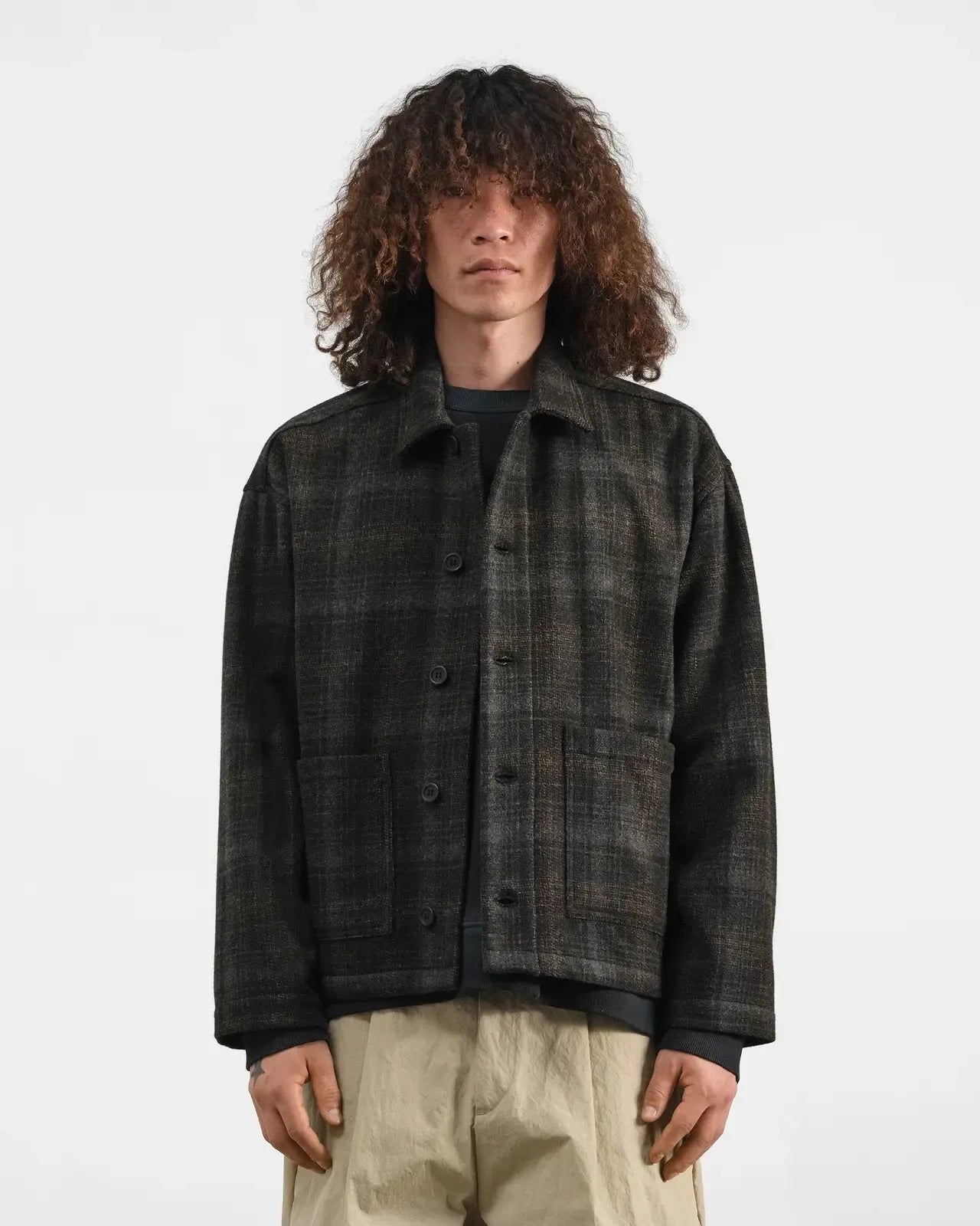 PJ Overshirt - Brown Multi-YMC-W2 Store