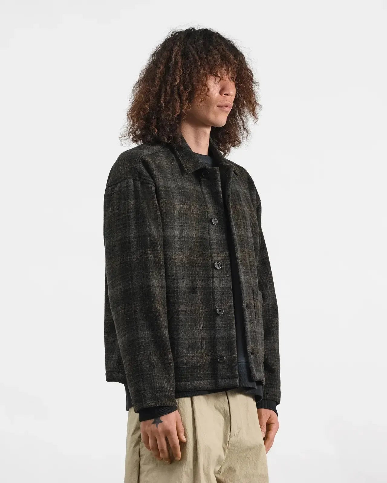 PJ Overshirt - Brown Multi-YMC-W2 Store
