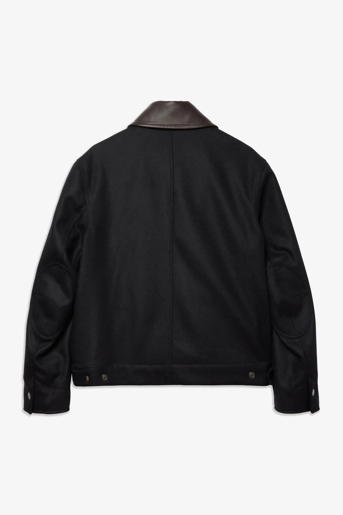 Painter Jacket Melton Wool - Black-Sage Nation-W2 Store