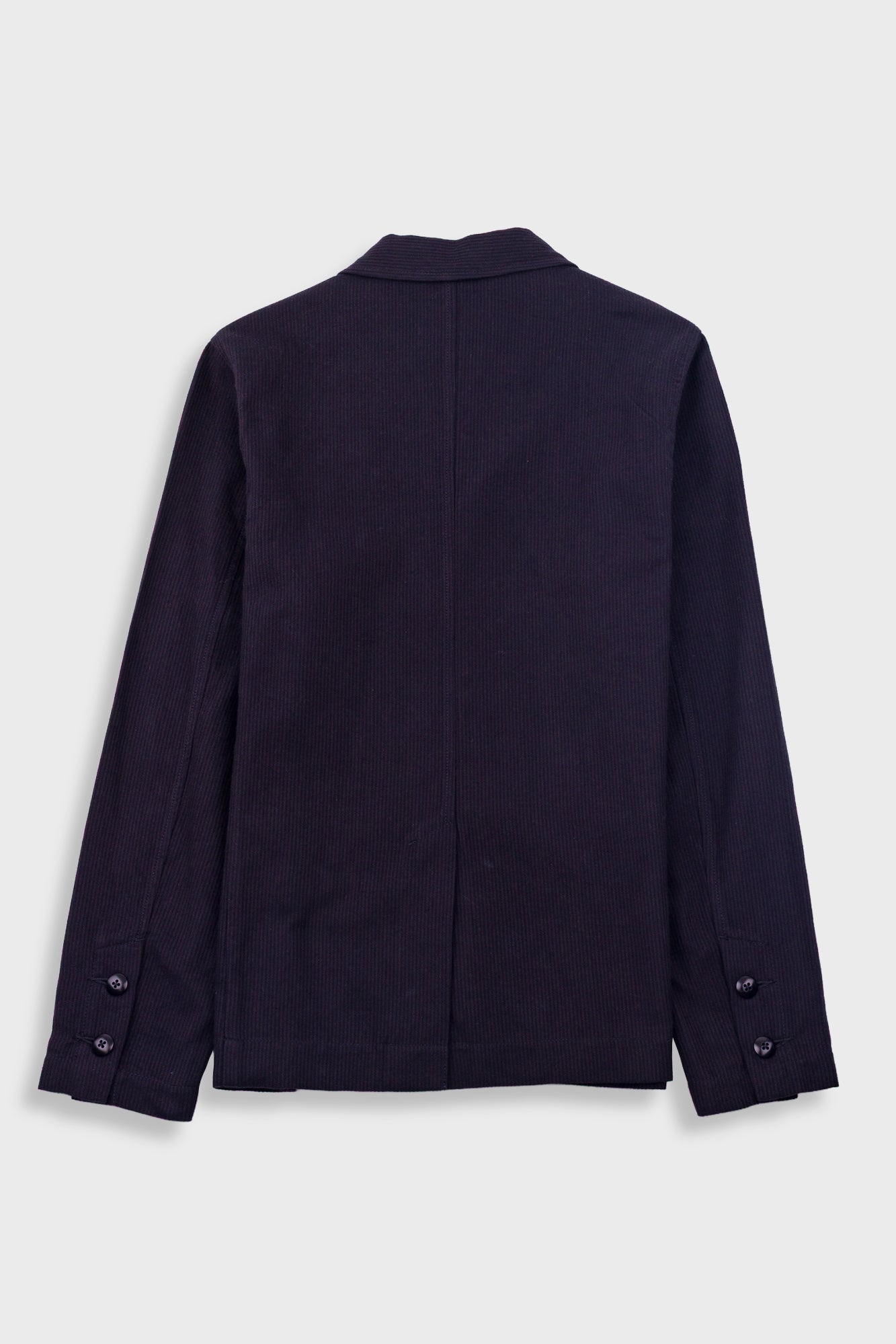 Patch Jacket - Soft Black Brushed Stripe-Folk-W2 Store