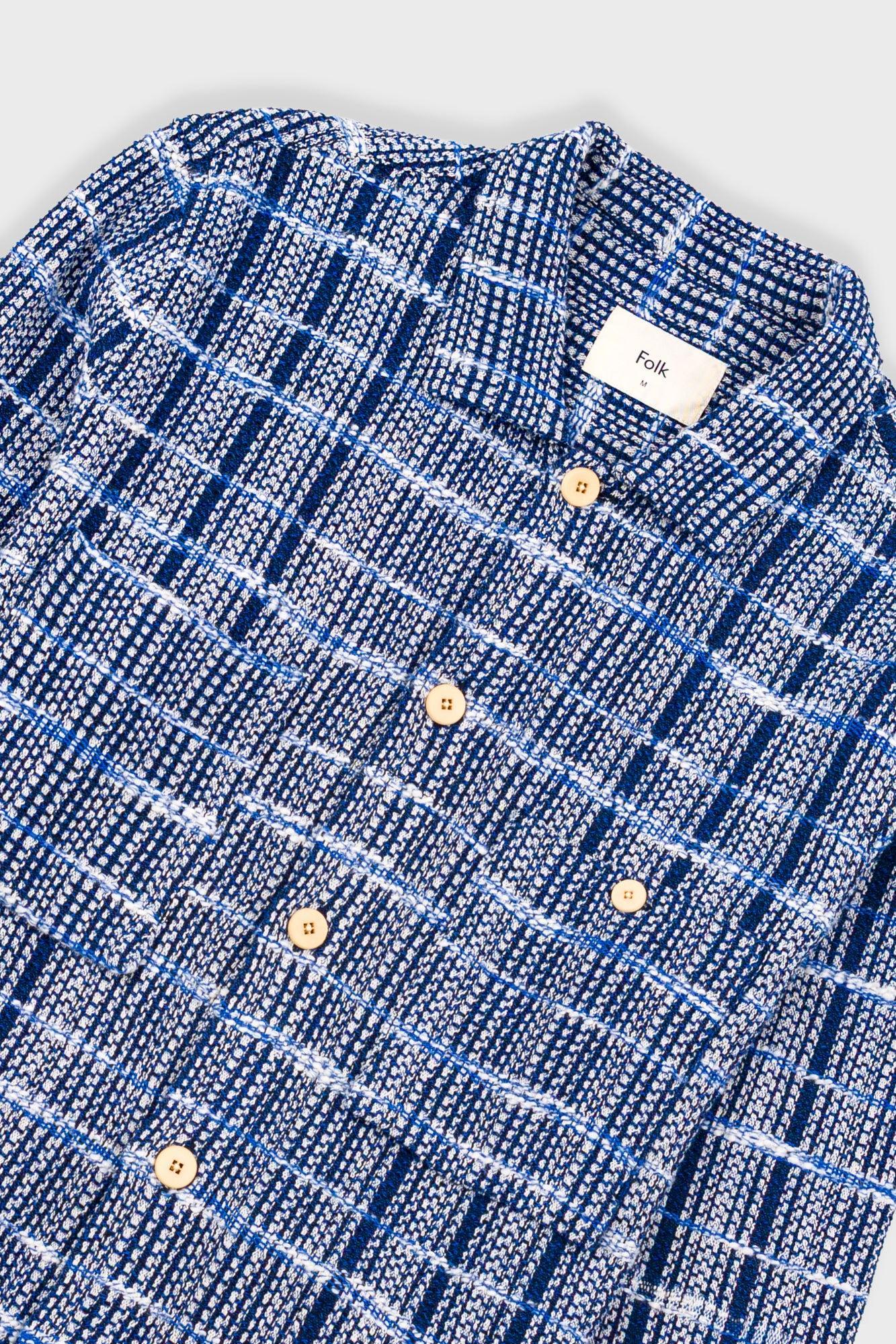 Patch Overshirt - Blue Tapestry-Folk-W2 Store