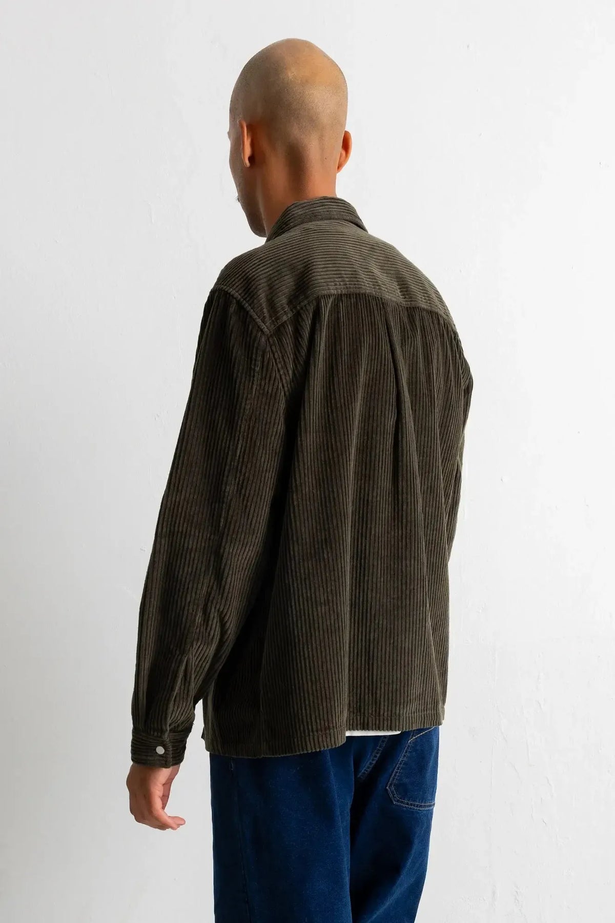 Patch Overshirt - Deep Sage Chunky Cord-Folk-W2 Store