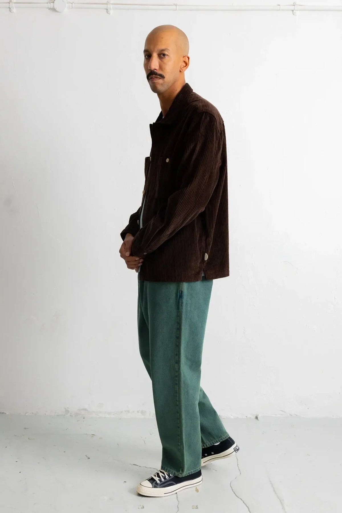 Patch Overshirt - Espresso Chunky Cord-Folk-W2 Store