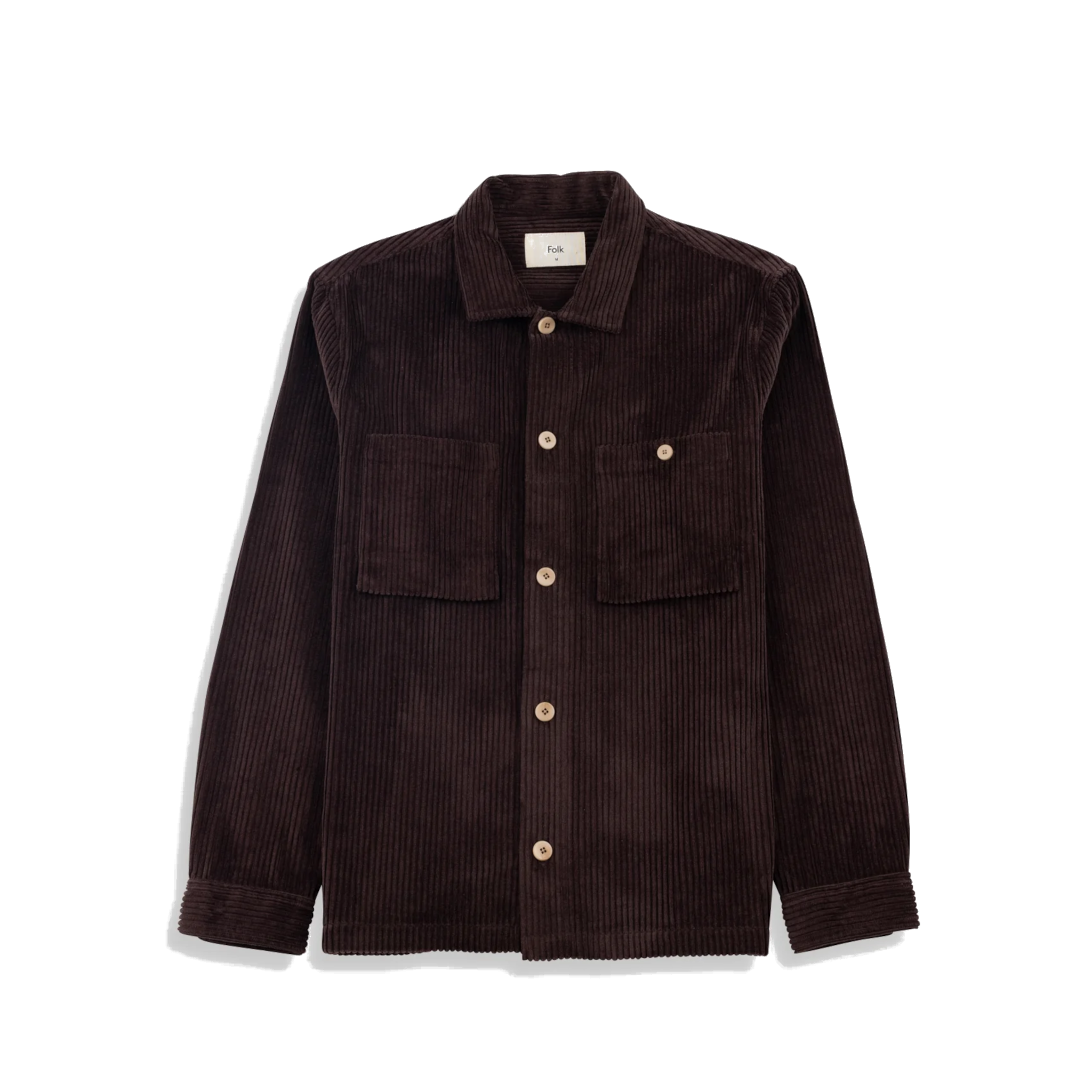 Patch Overshirt - Espresso Chunky Cord-Folk-W2 Store