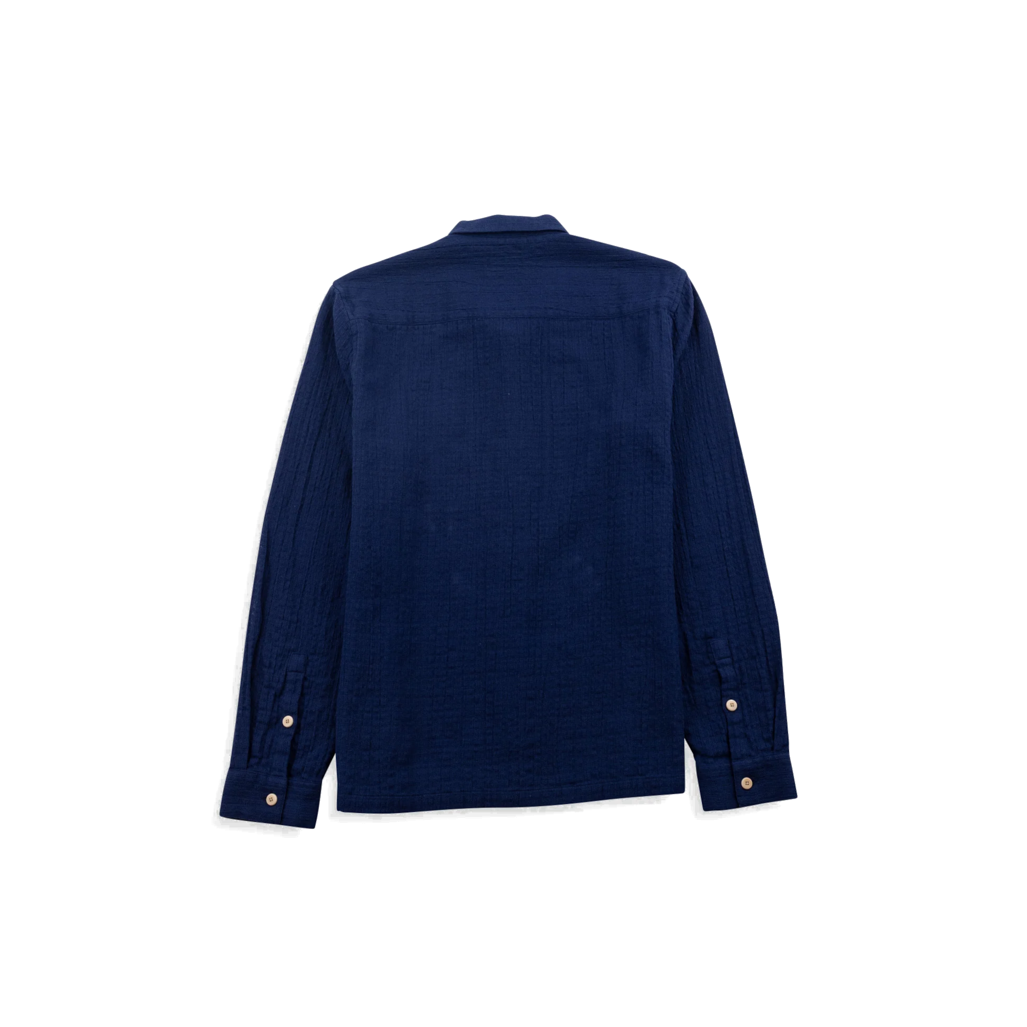 Patch Shirt - Navy Openweave-Folk-W2 Store