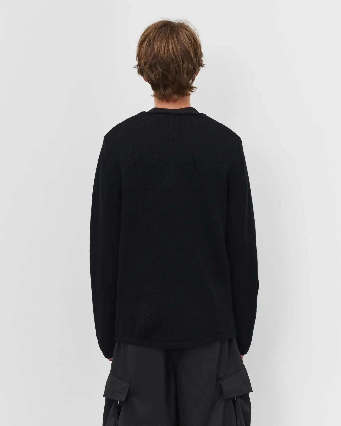 Patchwork Sweater - Black-Comme des Garçons Shirt-W2 Store