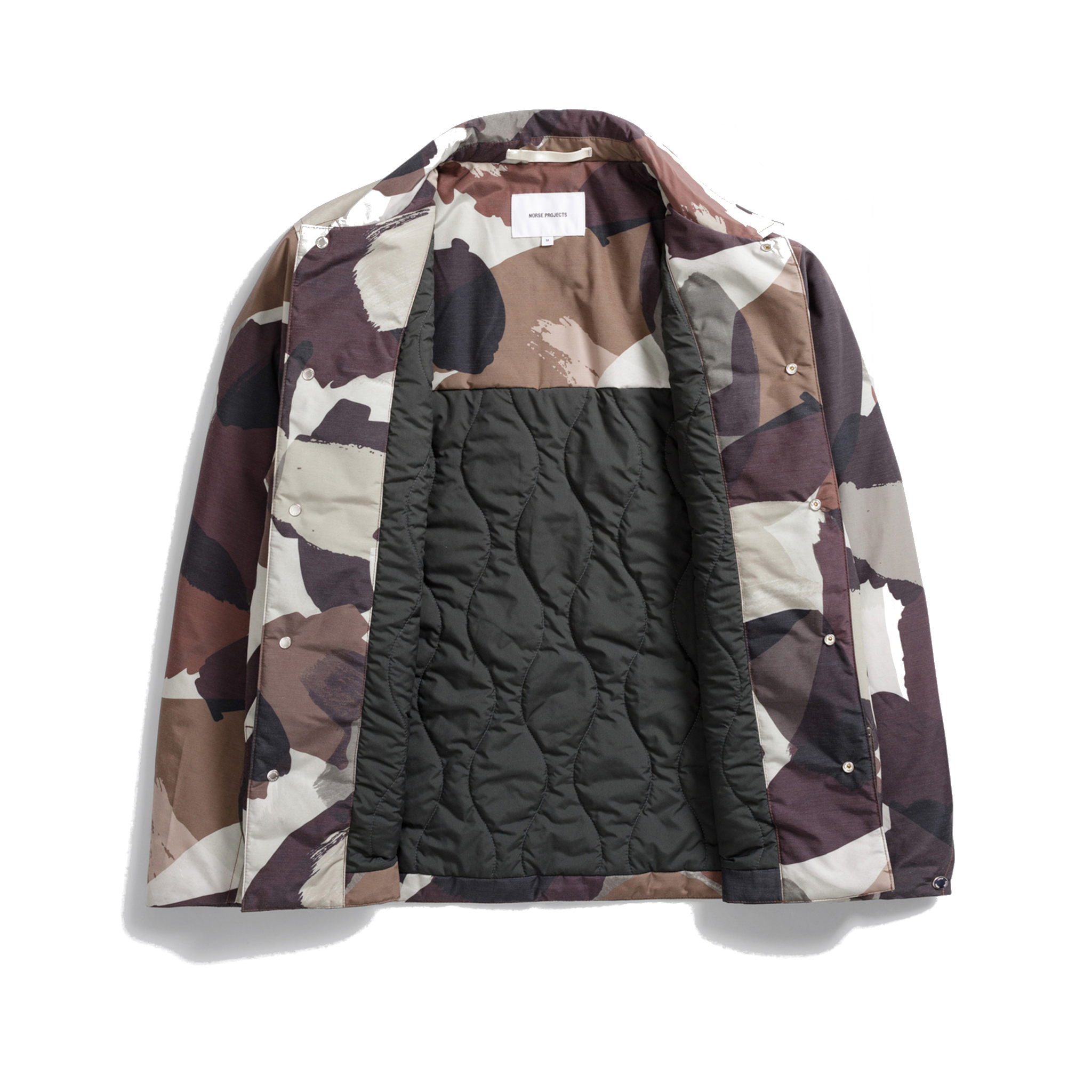 Pelle Camo Nylon Insulated Jacket - Espresso-Norse Projects-W2 Store